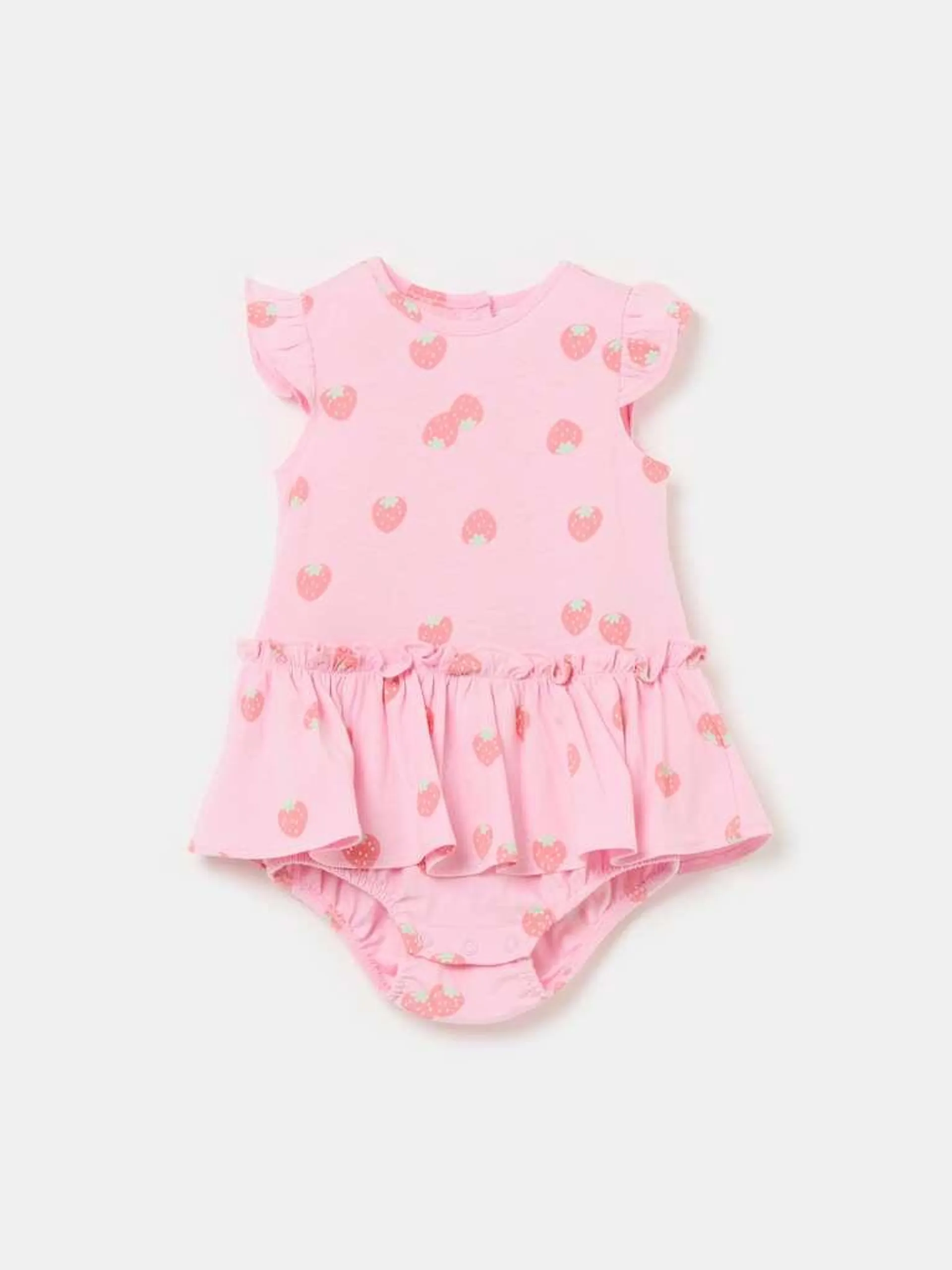 Organic cotton rompers with print Rose