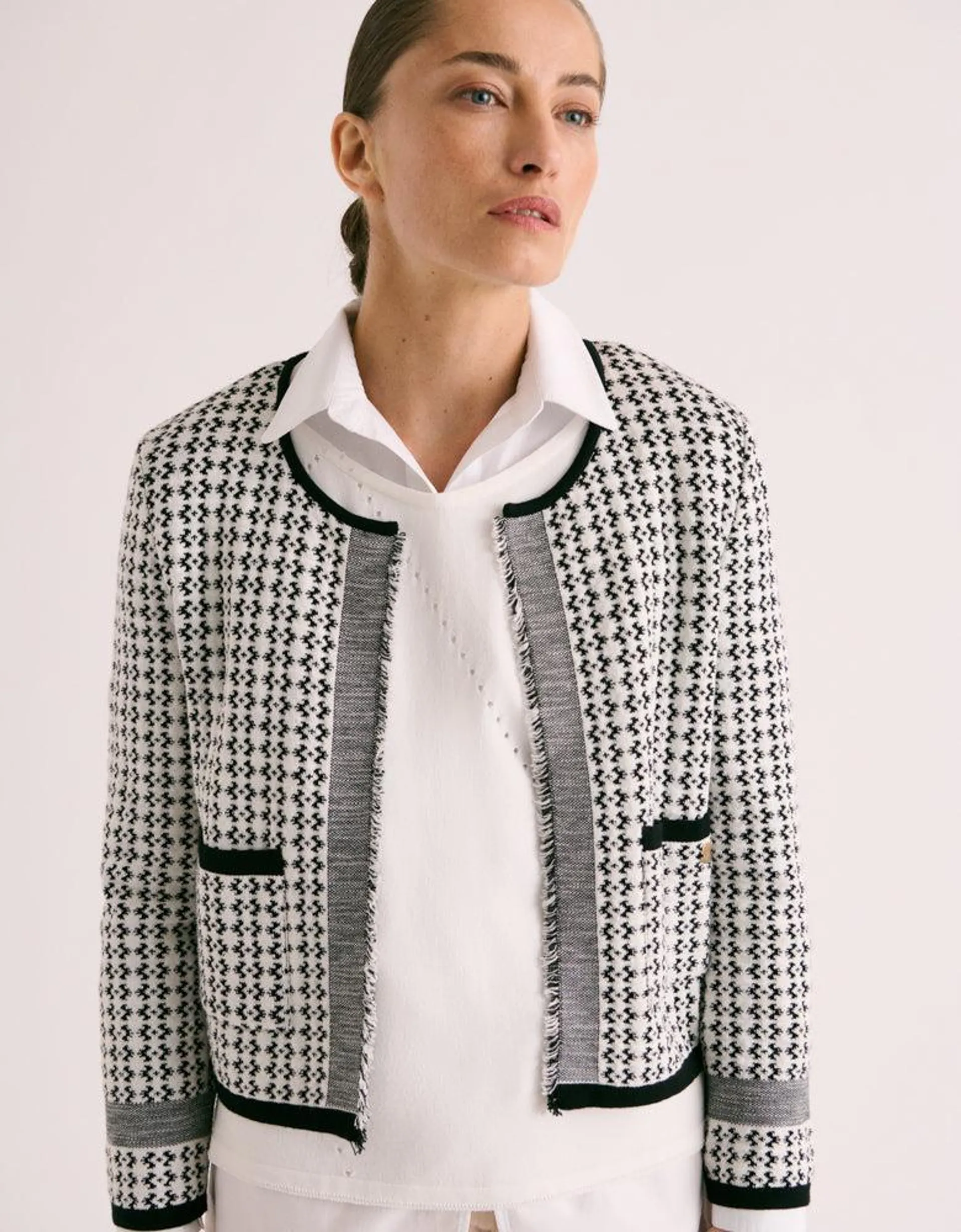 Veste maille jacquard