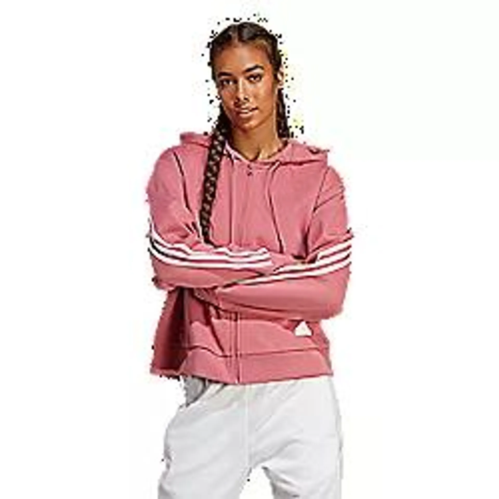 Sweatshirt zippé à capuche femme 3S FZ