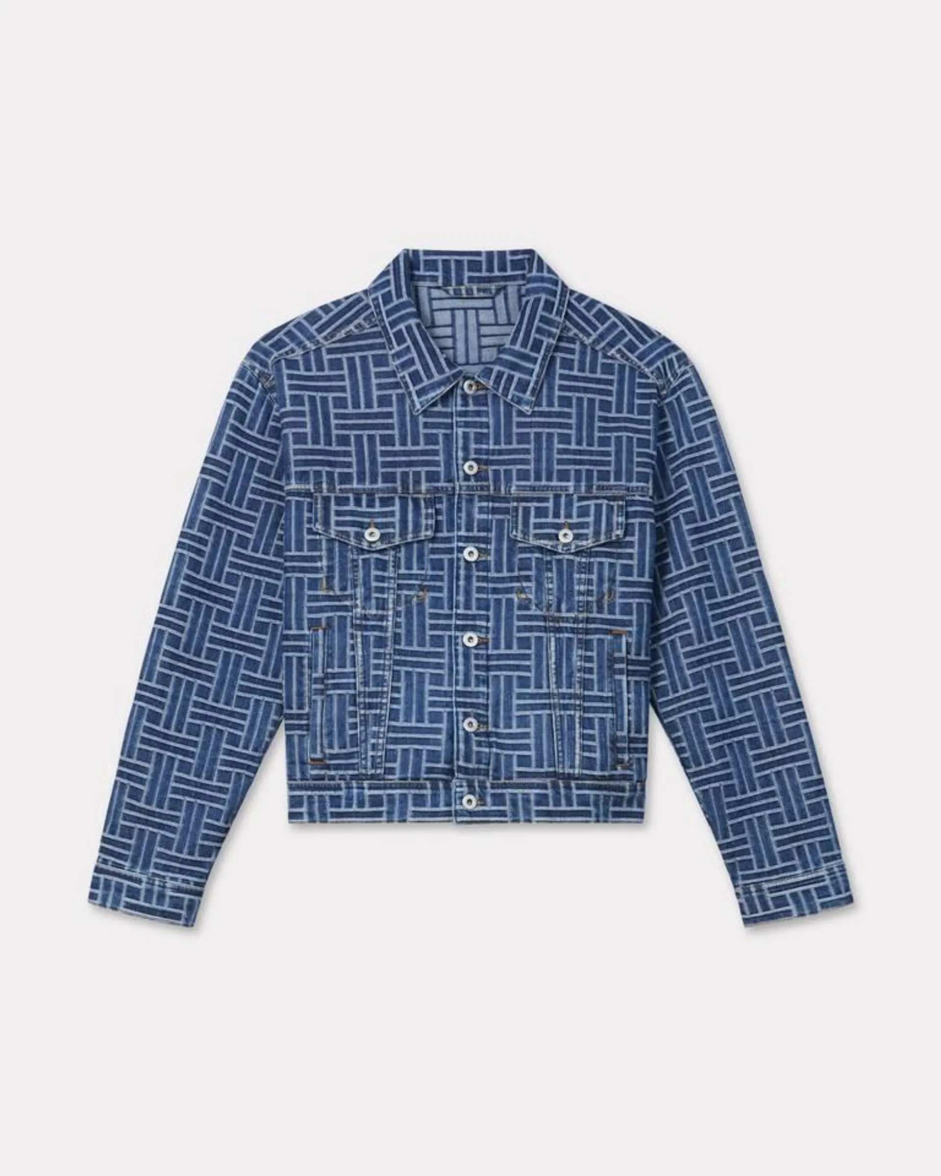 Veste trucker 'KENZO Weave' en denim japonais