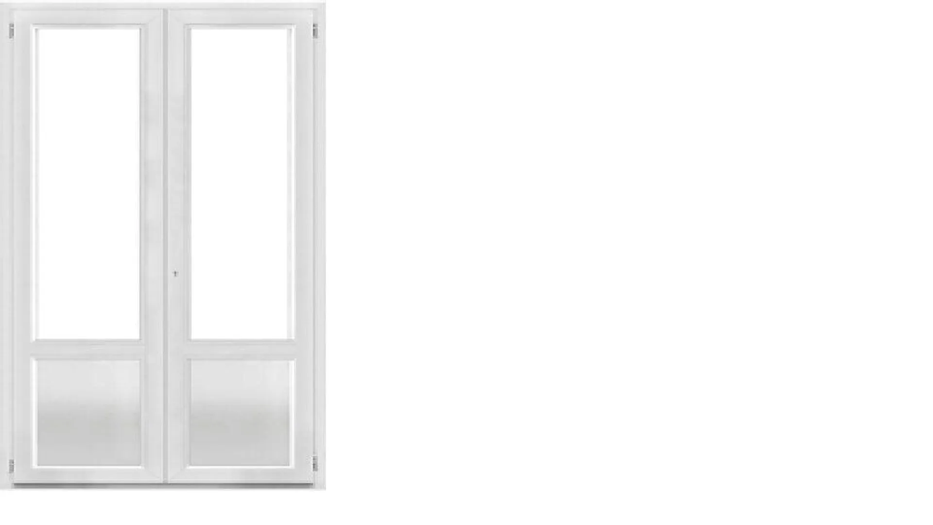 Porte-fenêtre pvc blanc 2 vantaux of dte 225x120