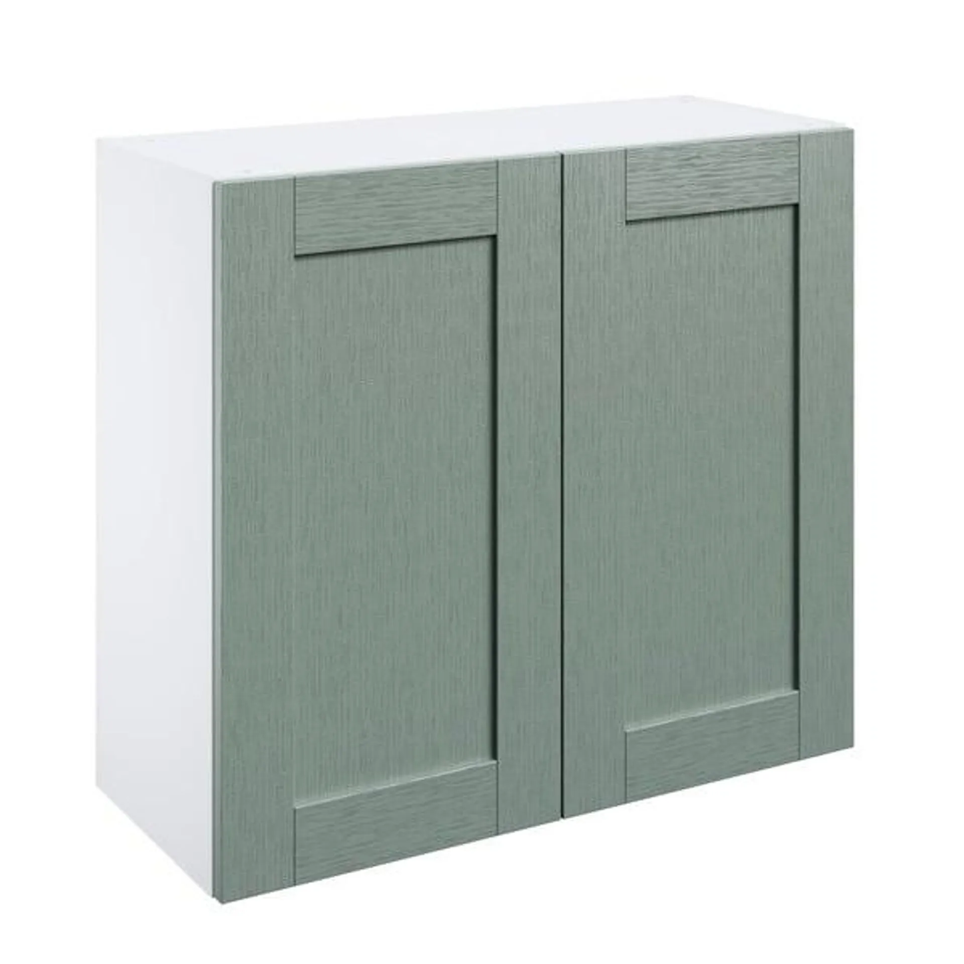 Meuble haut "Coline" vert sauge l.80 x h.72 x p.32 cm 2 portes