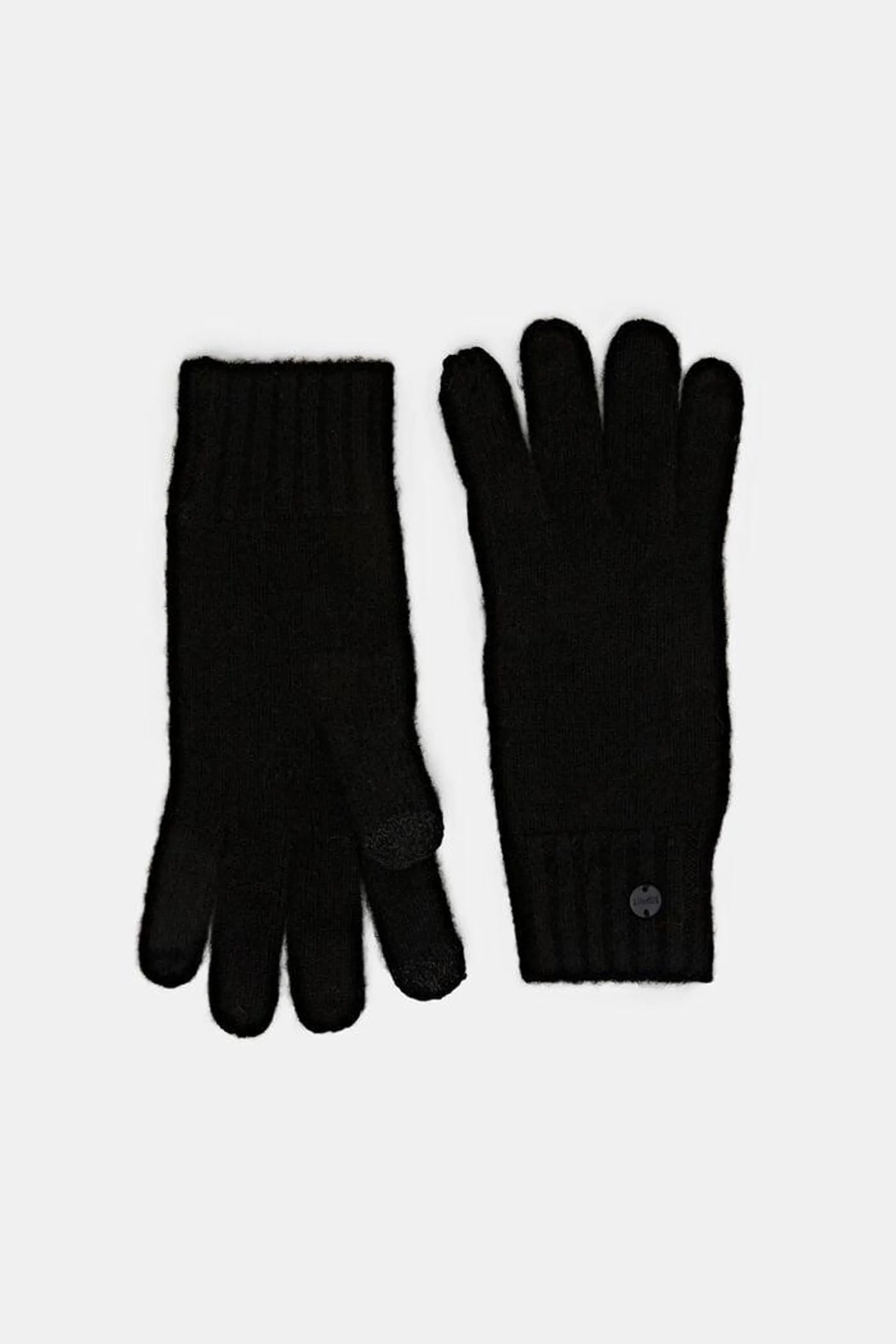 Gants en maille côtelée