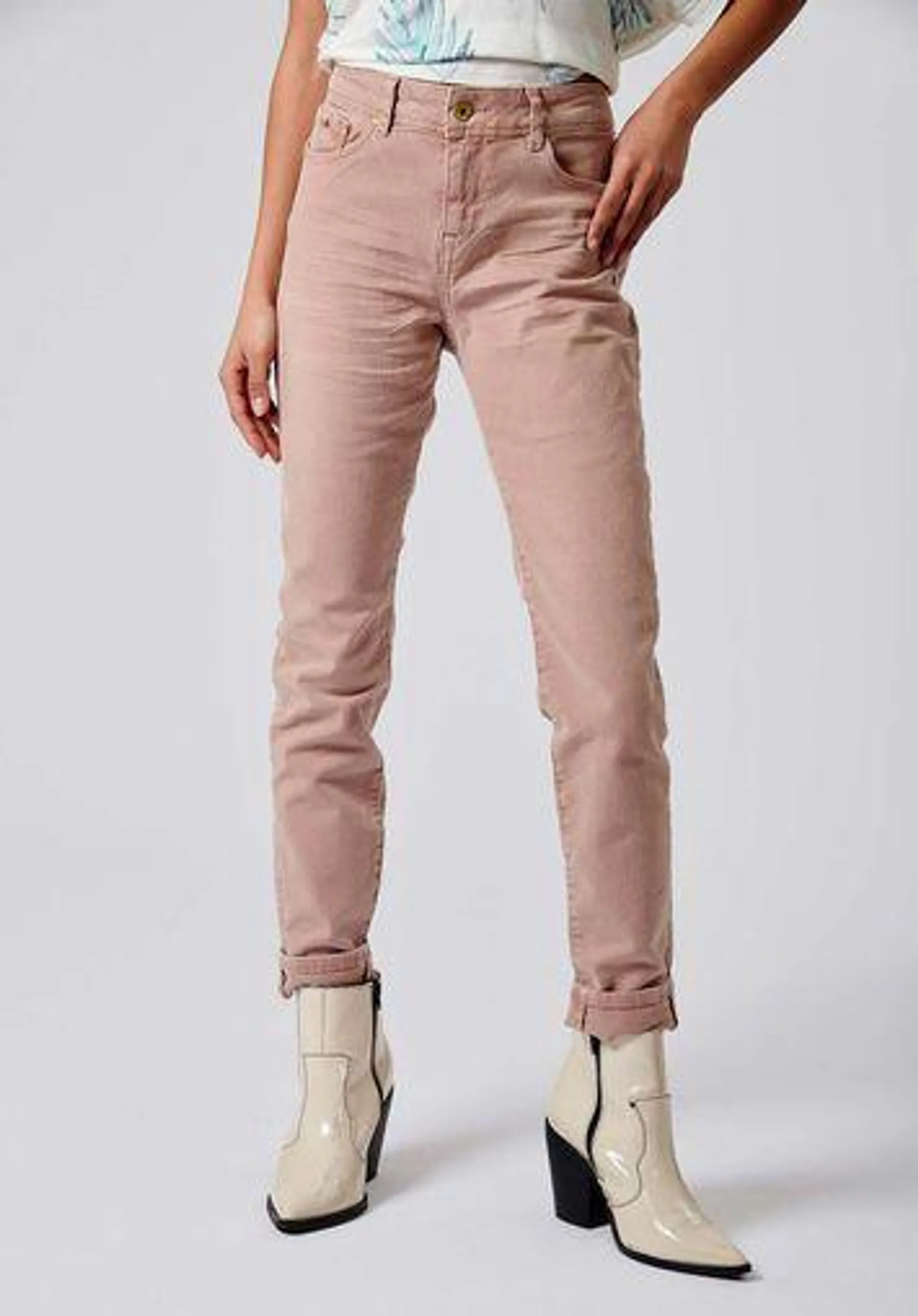 Jean slim rose Femme