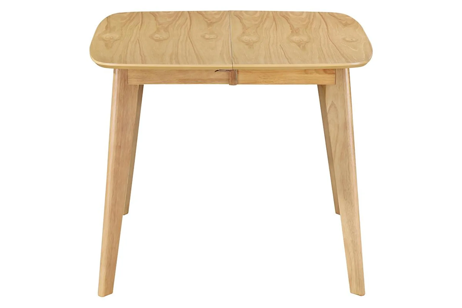 Table à manger extensible scandinave carrée placage chêne L90-130 cm LEENA