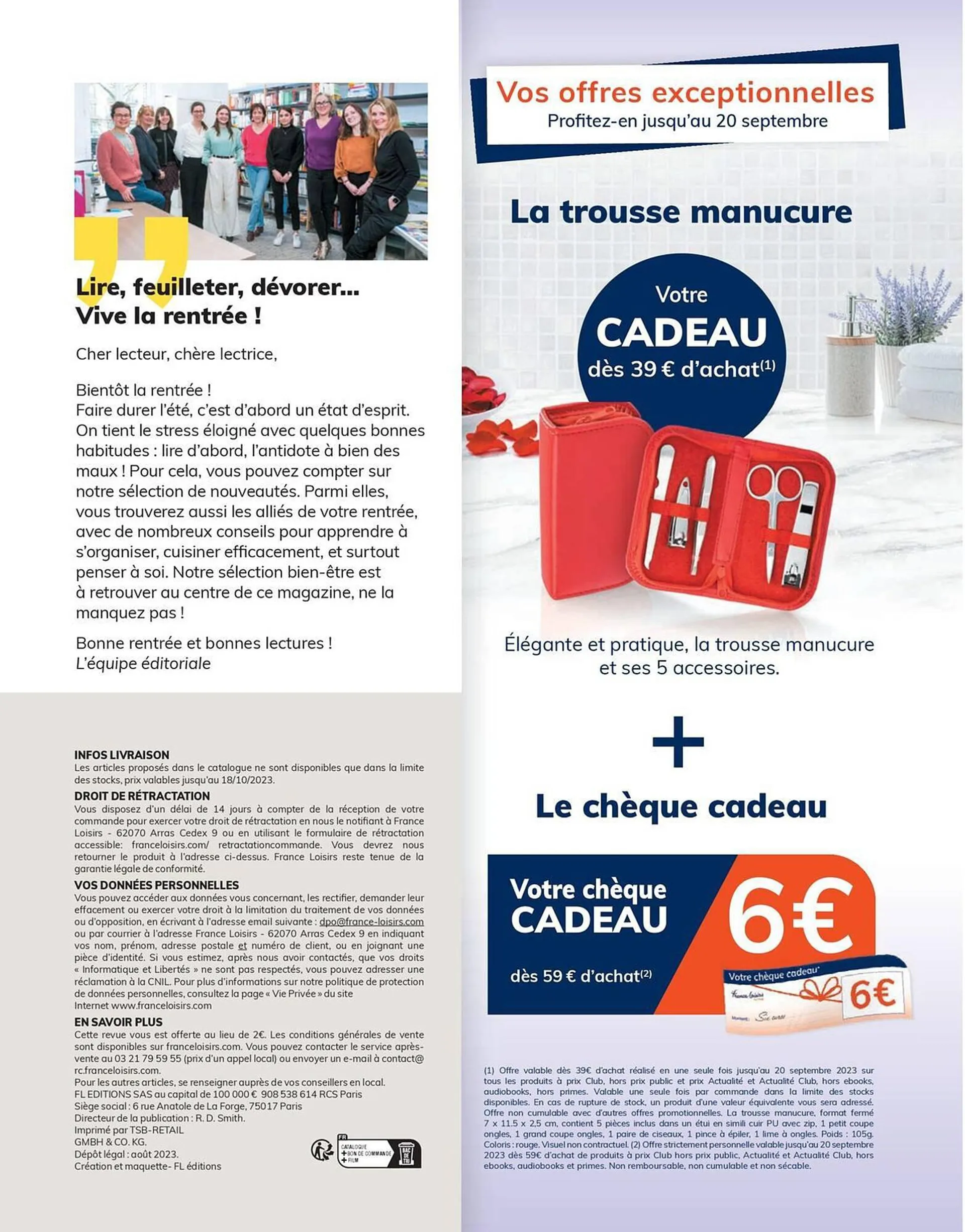 Catalogue France Loisirs du 1 septembre au 31 octobre 2023 - Catalogue page 2