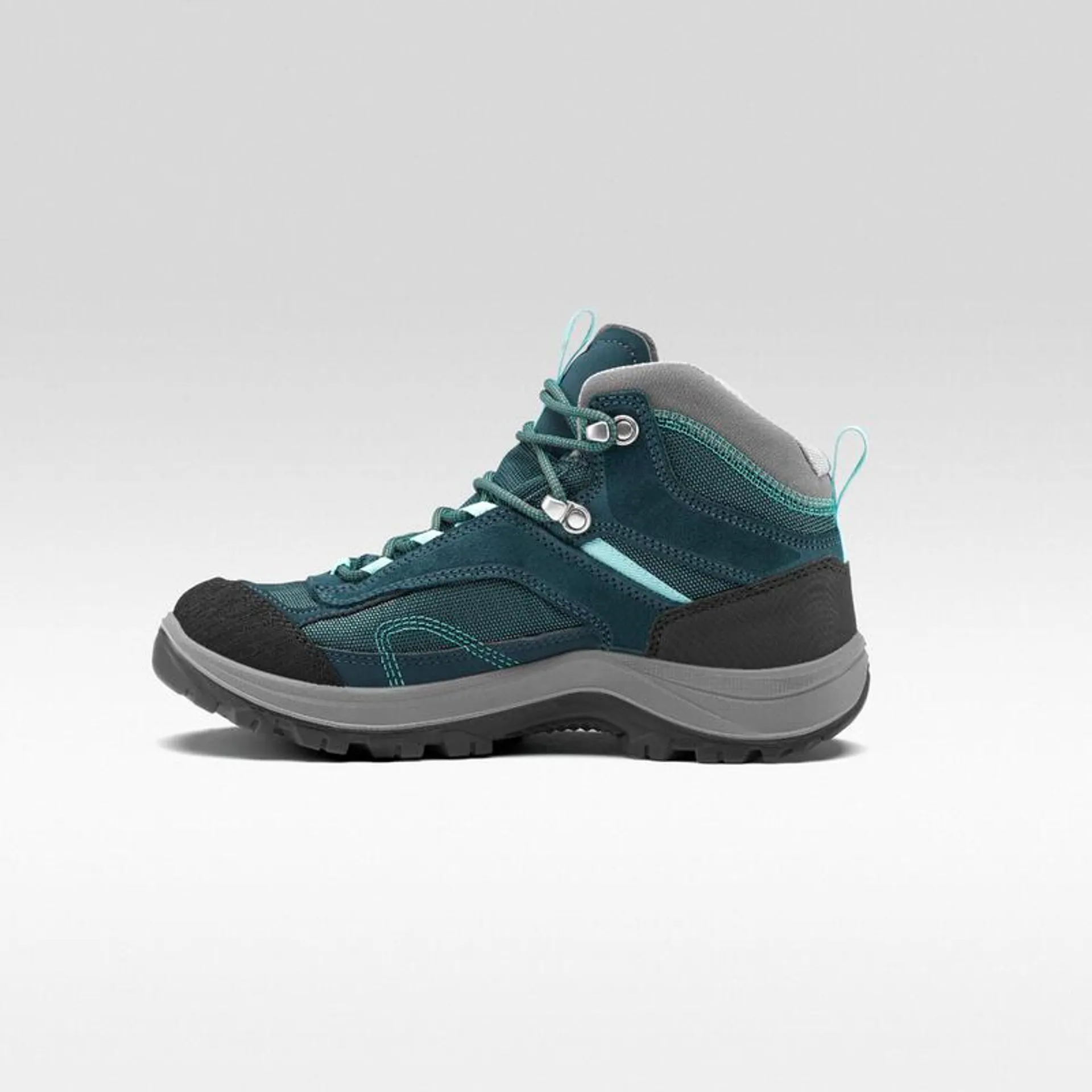 Scarpe trekking donna MH100 MID impermeabili blu