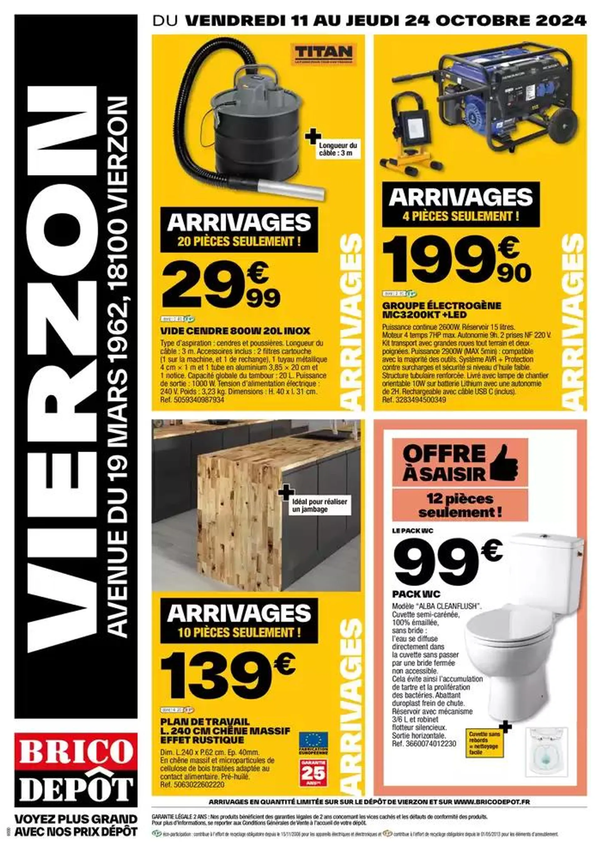 Offres VIERZON du 11 octobre au 24 octobre 2024 - Catalogue page 1