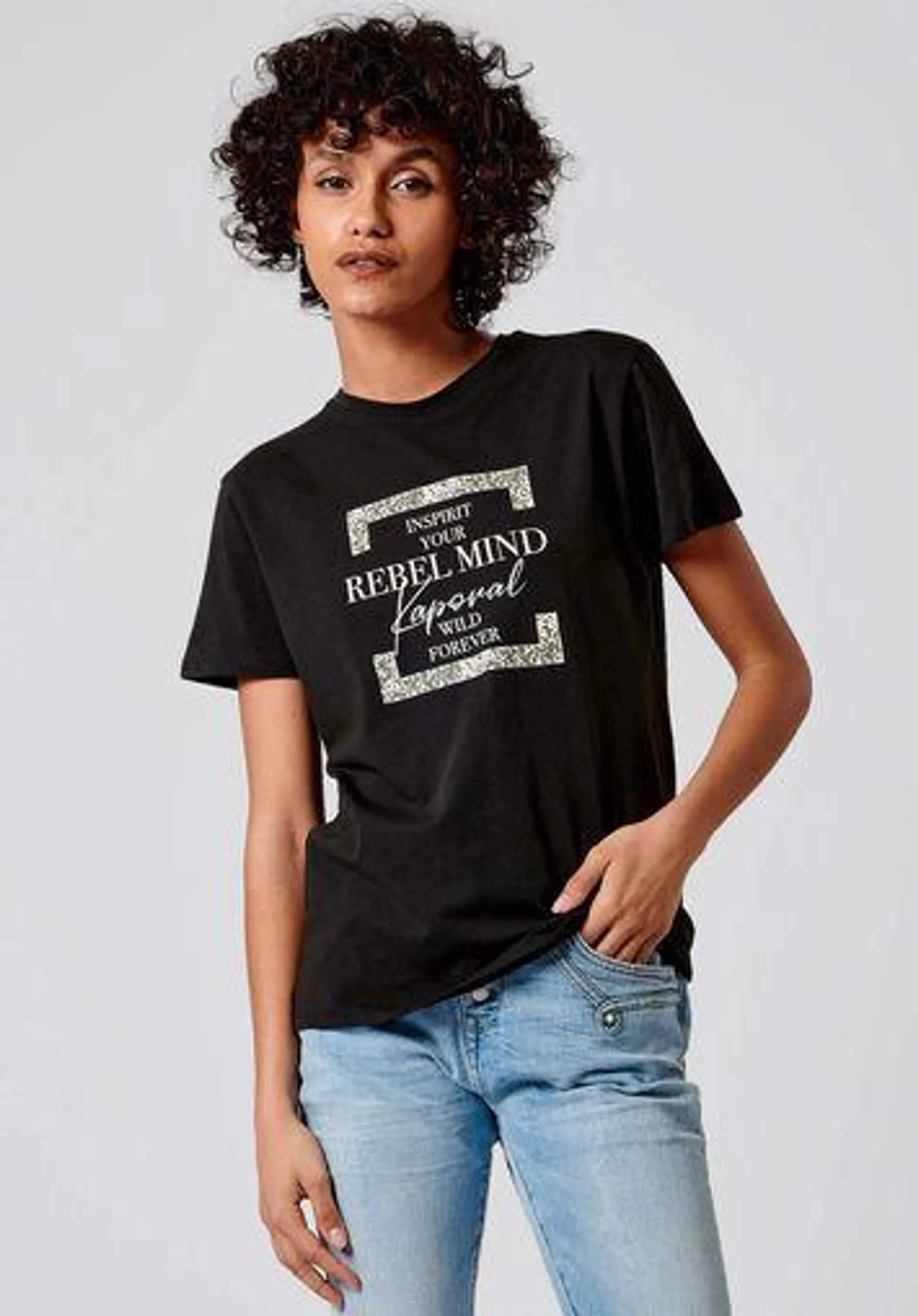 T-shirt noir Femme