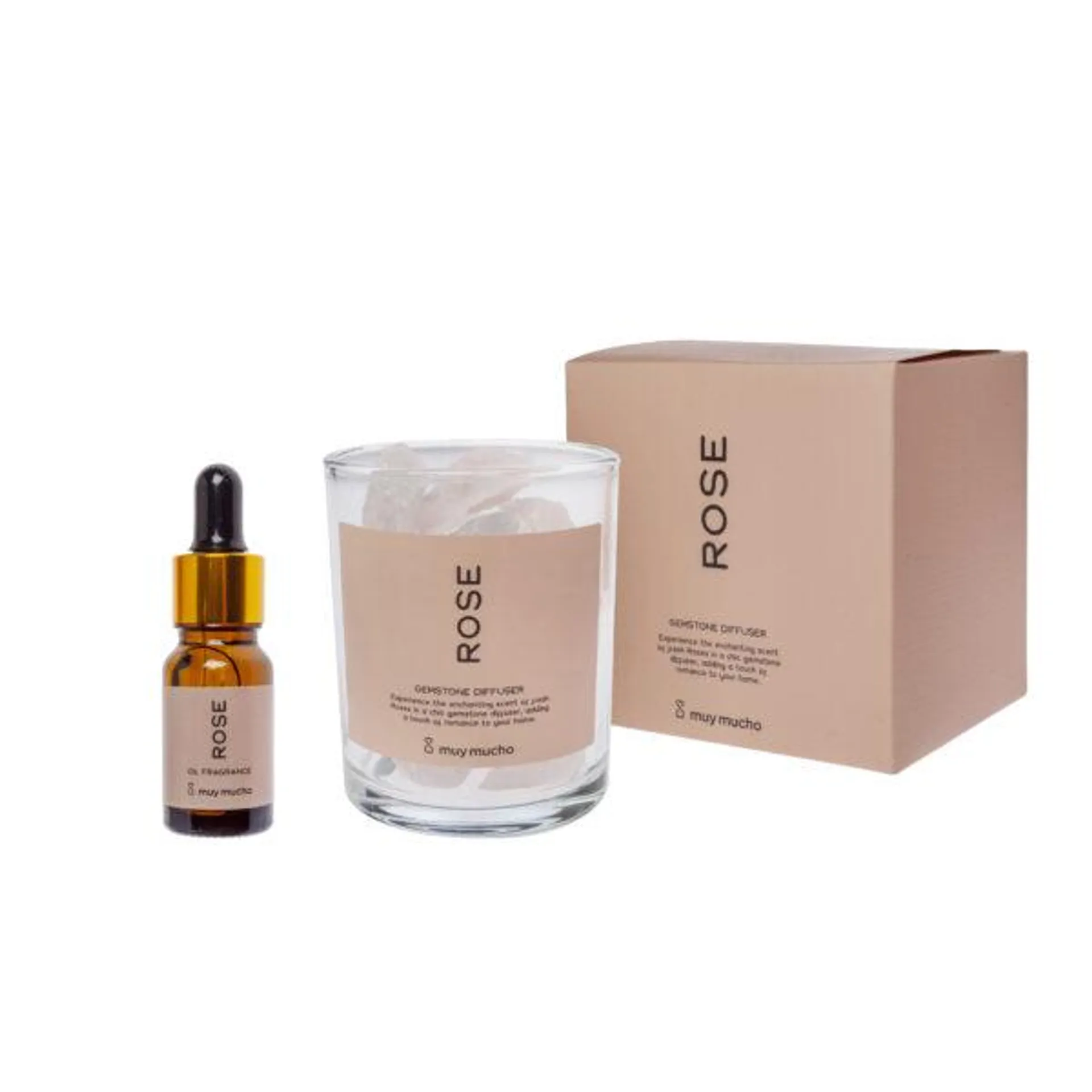 PACK PIEDRAS Y ACEITE ROSE