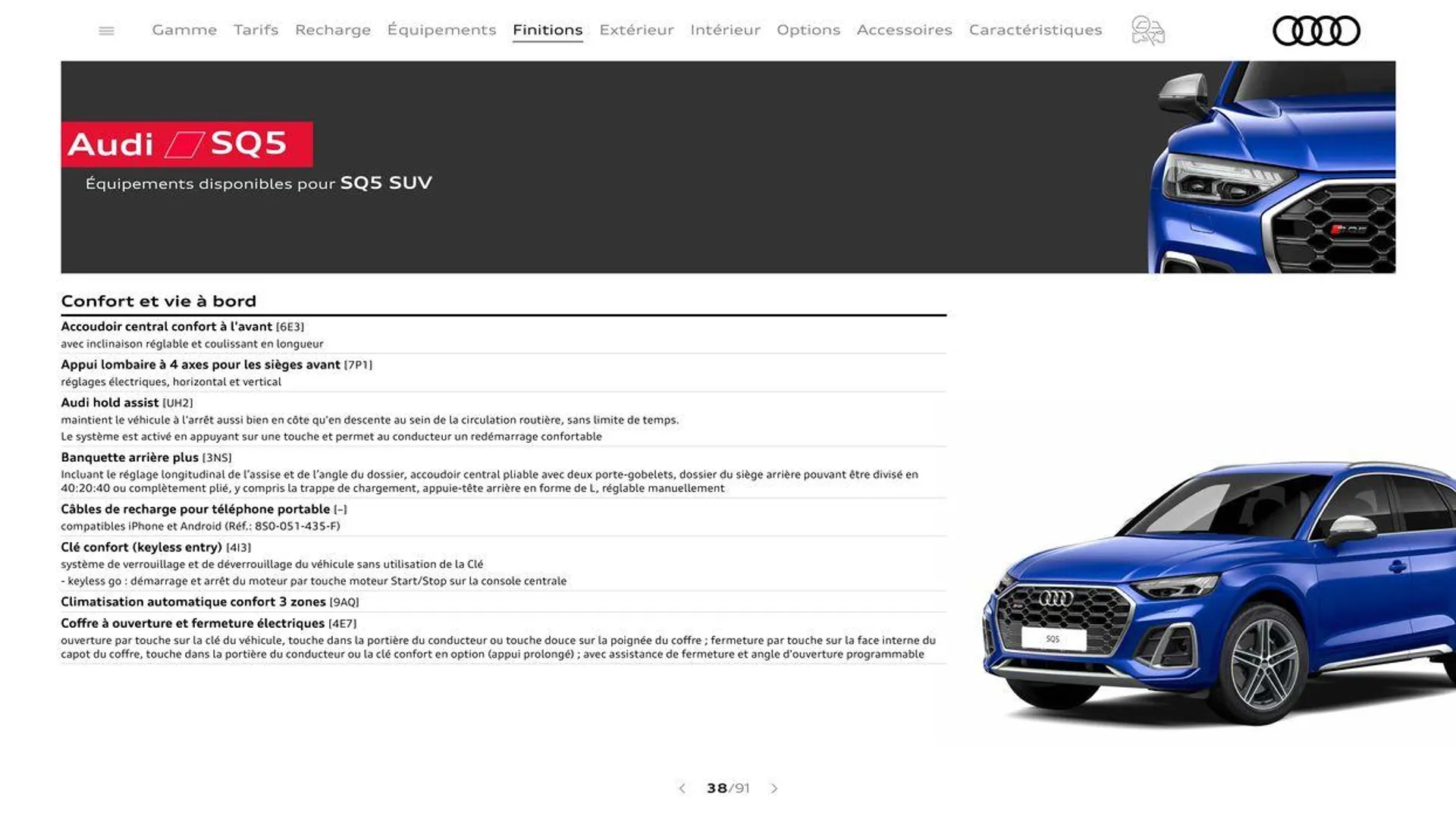 Audi Q5 & SQ5 du 20 août au 31 décembre 2024 - Catalogue page 38