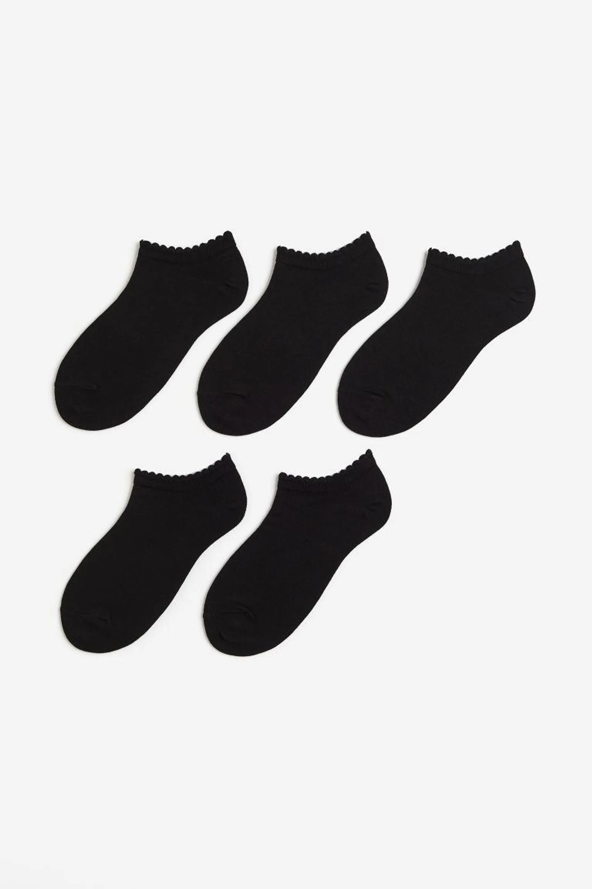 Lot de 5 paires de chaussettes invisibles
