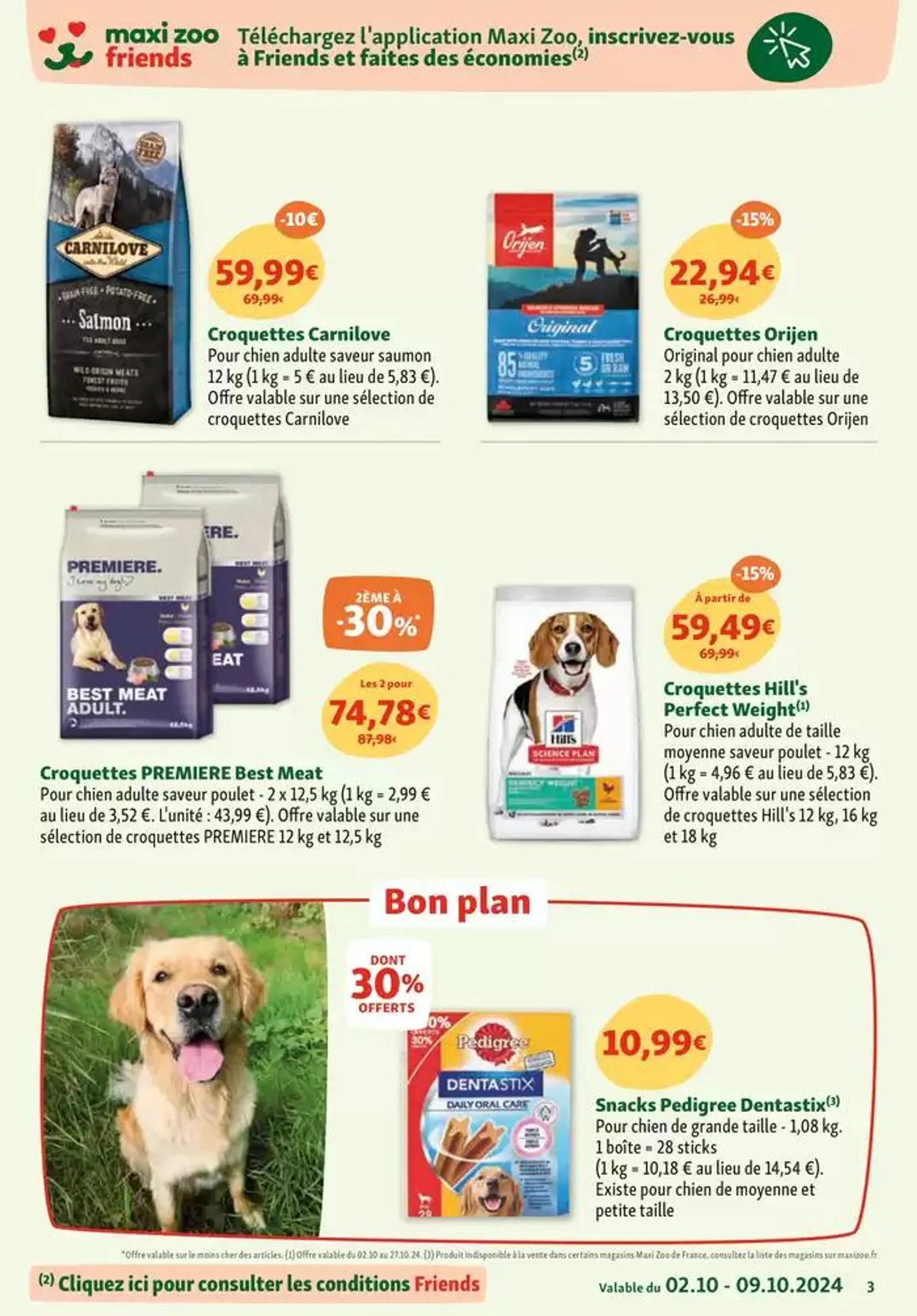 Maxi Zoo: Tout pour vos animaux du 2 octobre au 9 octobre 2024 - Catalogue page 3