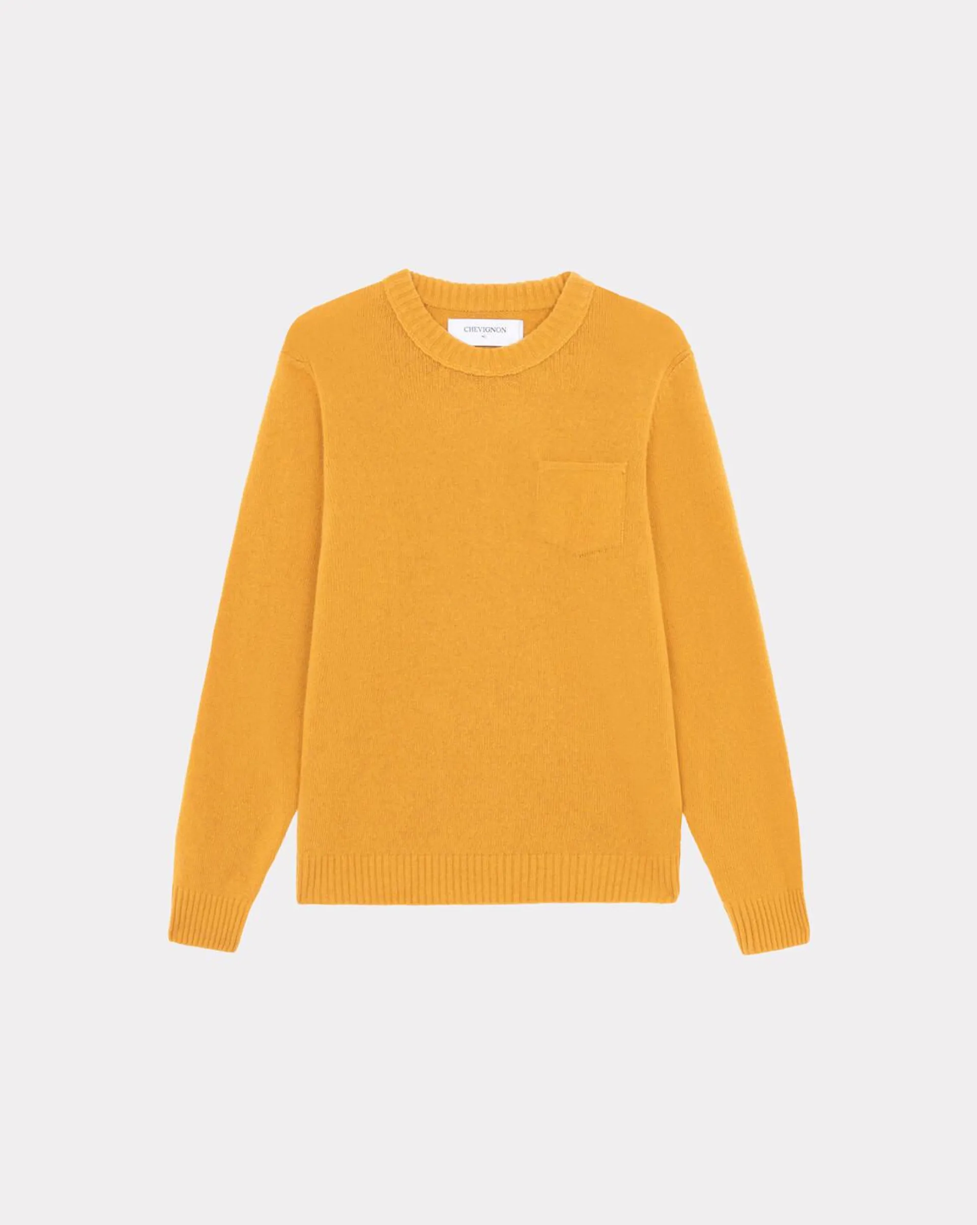 Pull pocket wool orange