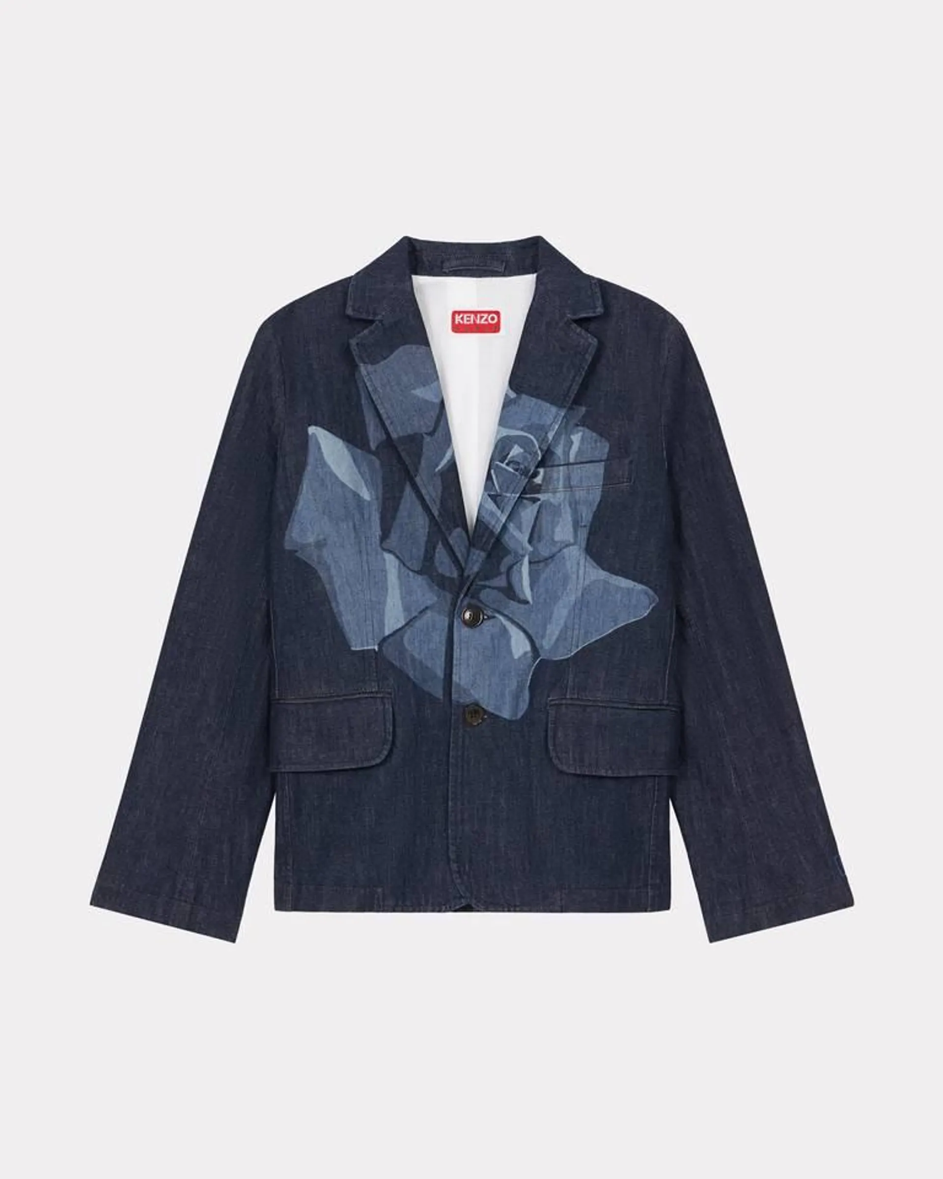 Veste de tailleur 'KENZO Rose' en denim japonais