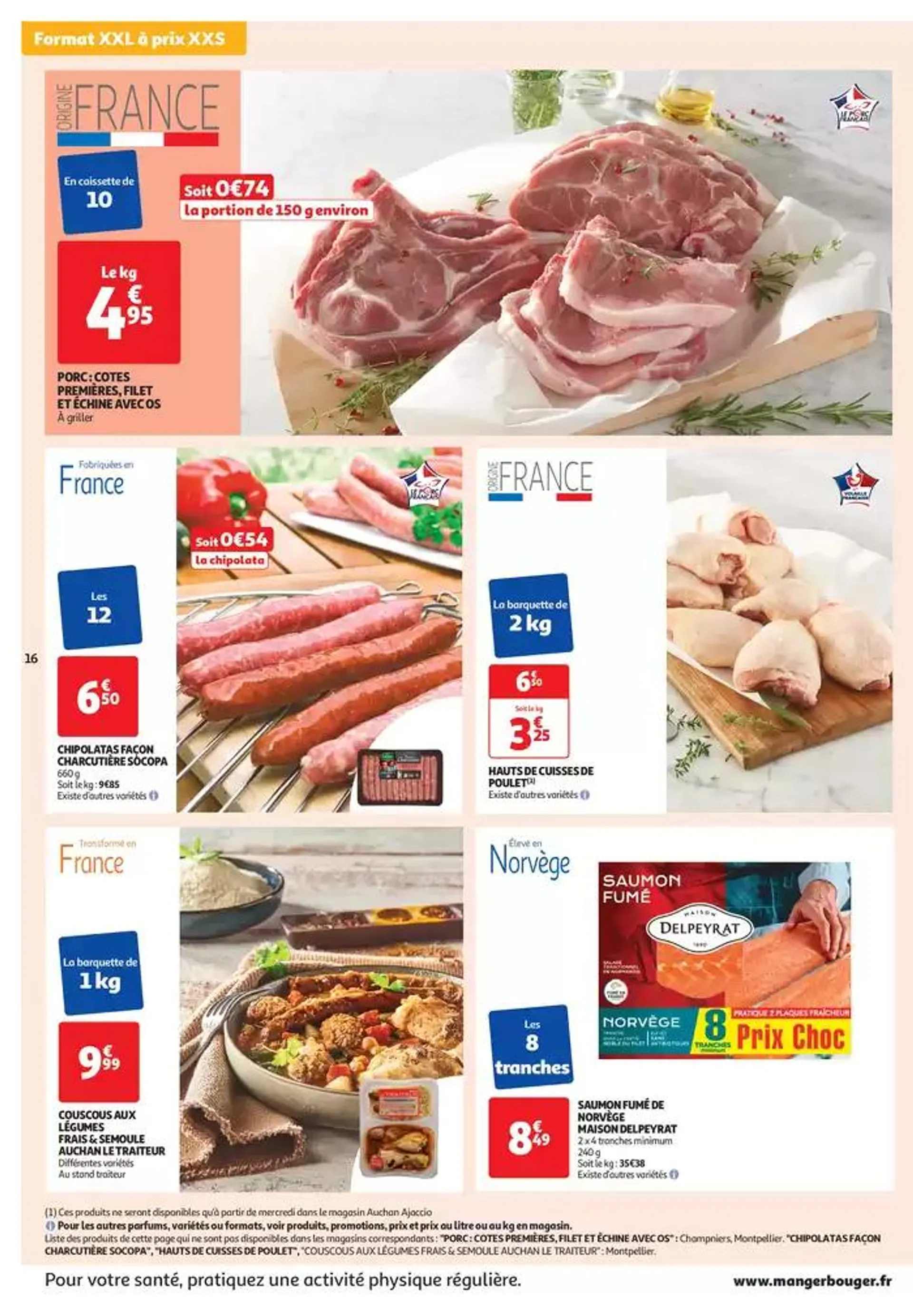 Top depart : 25 jours Auchan  du 29 octobre au 4 novembre 2024 - Catalogue page 16