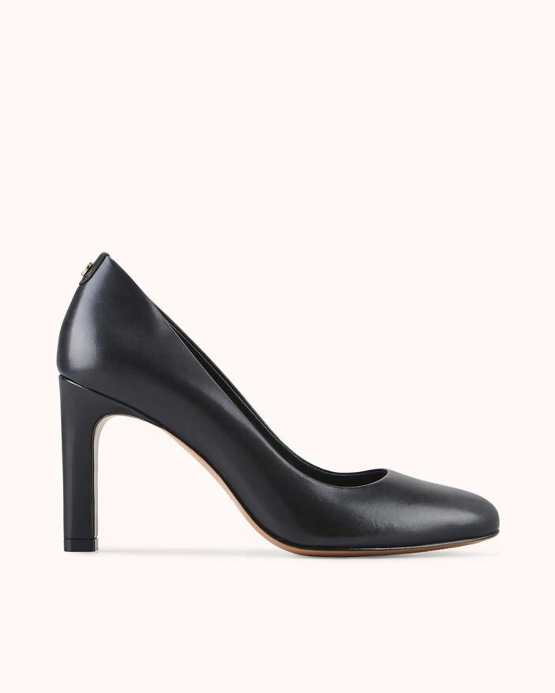 ESCARPIN ZAINA en cuir lisse noir