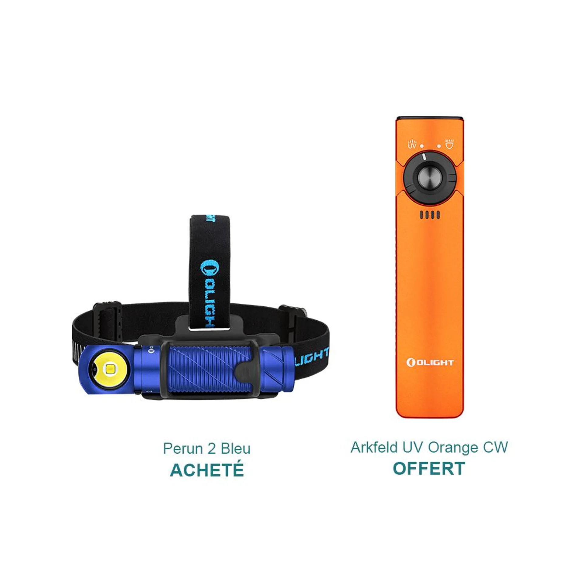 【1 acheté = 1 offert】Perun 2 Bleu + Arkfeld UV Orange CW