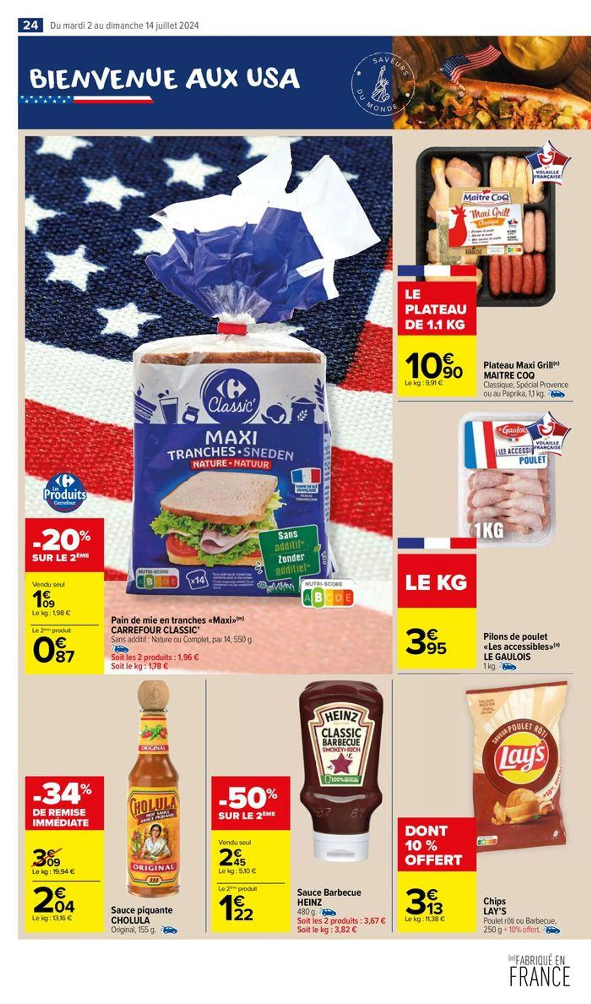 -50% sur le deuxième du 2 juillet au 14 juillet 2024 - Catalogue page 28