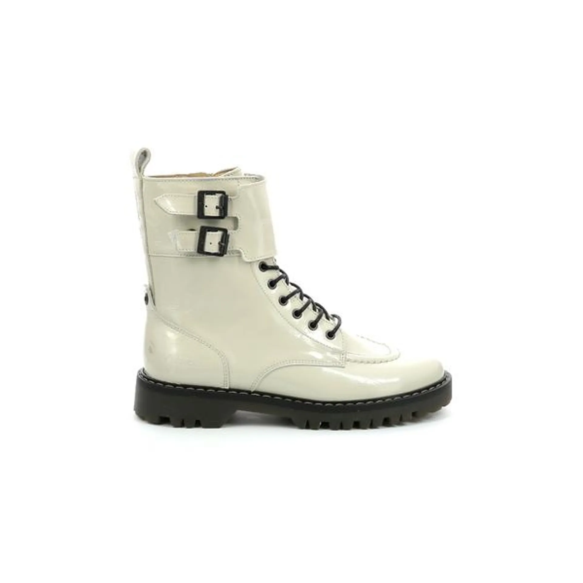 Bottillons Cuir Kickers Deckranger - Blanc