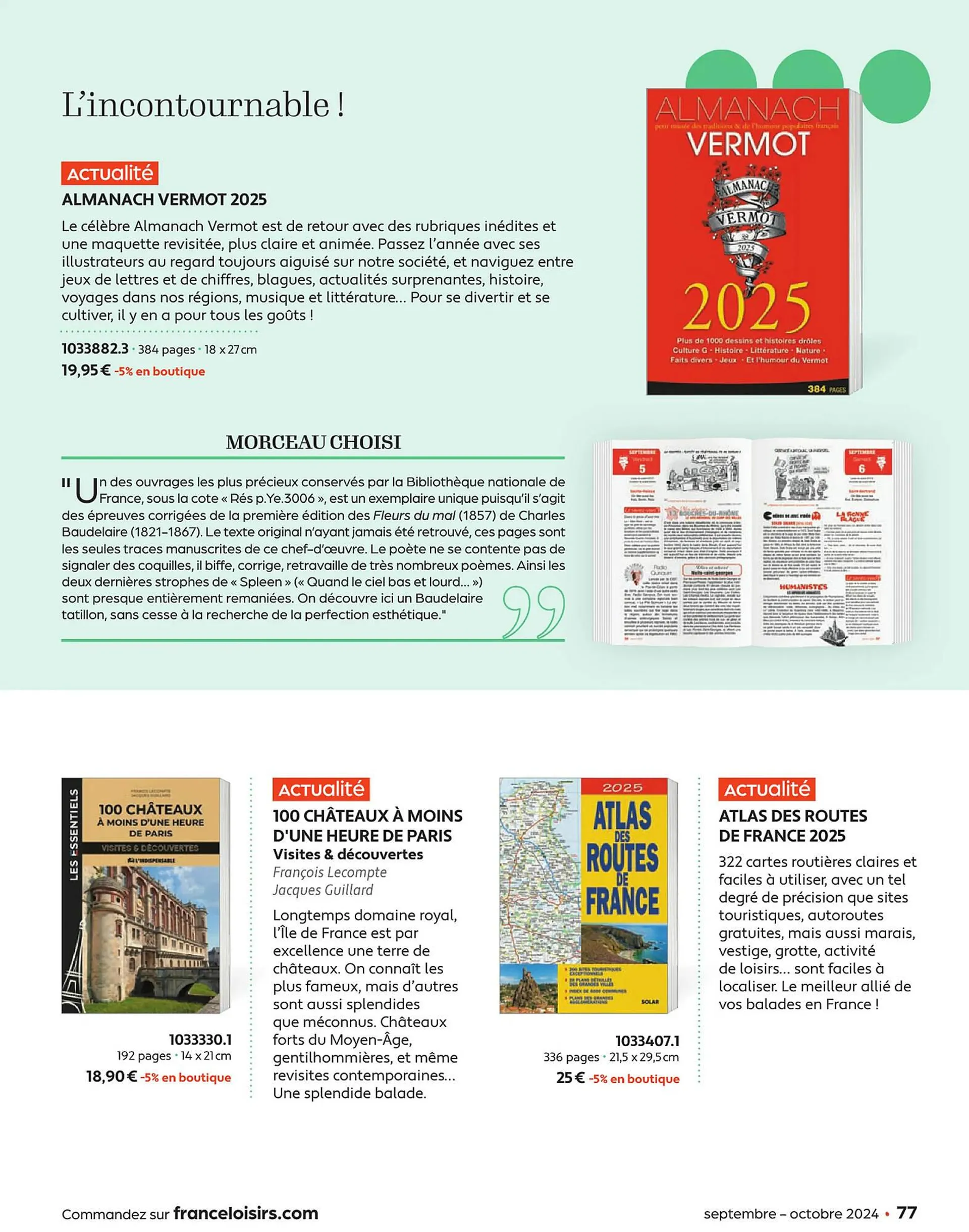 Catalogue France Loisirs du 1 septembre au 31 octobre 2024 - Catalogue page 77