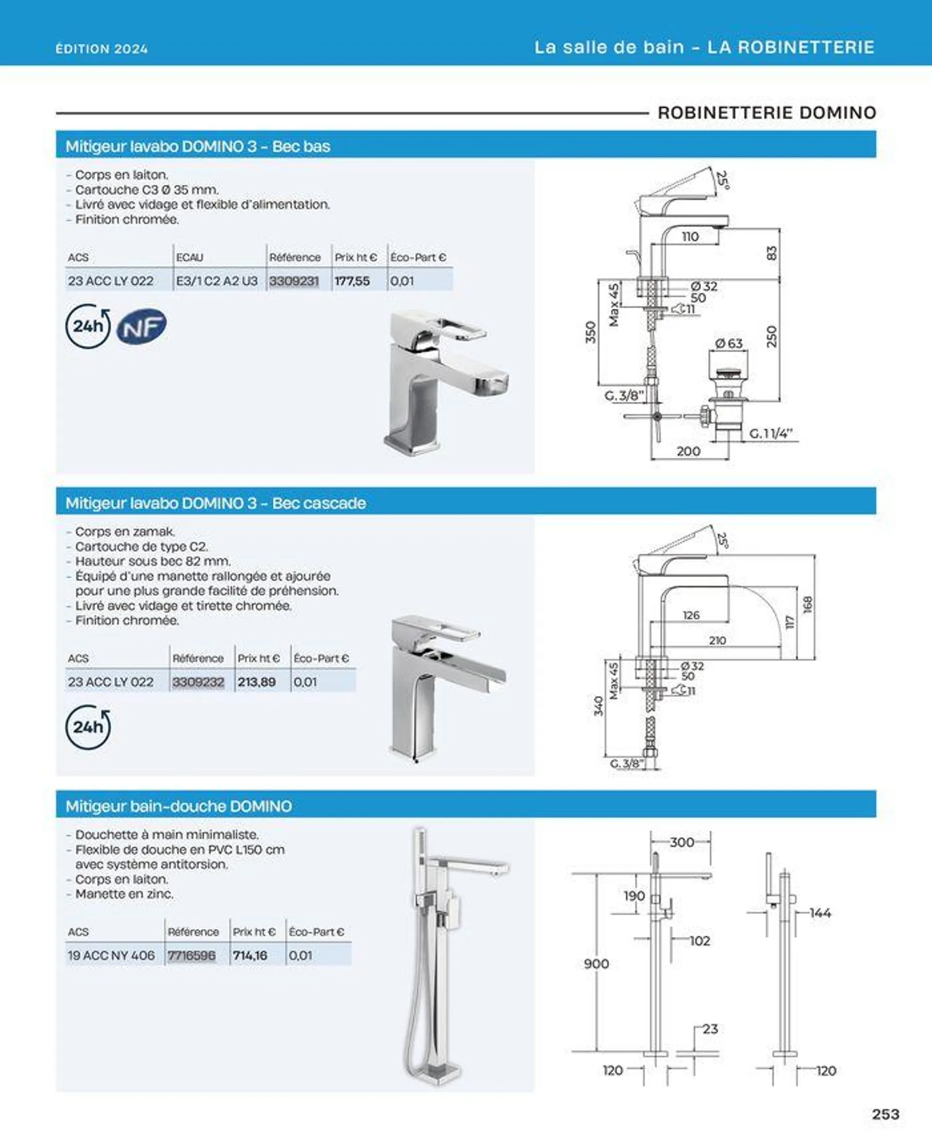 La salle de bain en toute sérénité du 2 juillet au 31 décembre 2024 - Catalogue page 253