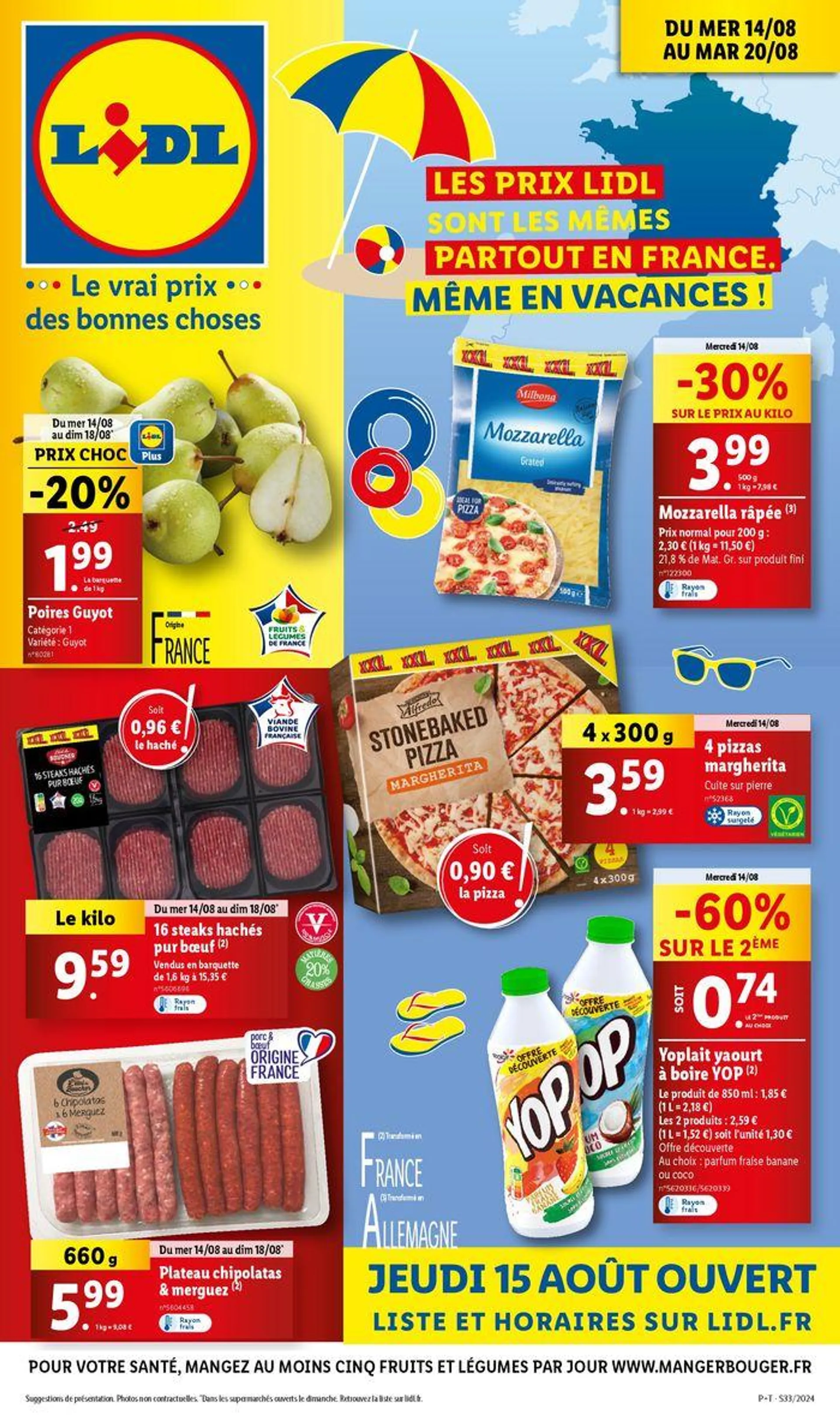 Chez Lidl, profitez des mêmes prix partout en France, même en vacances ! - 1