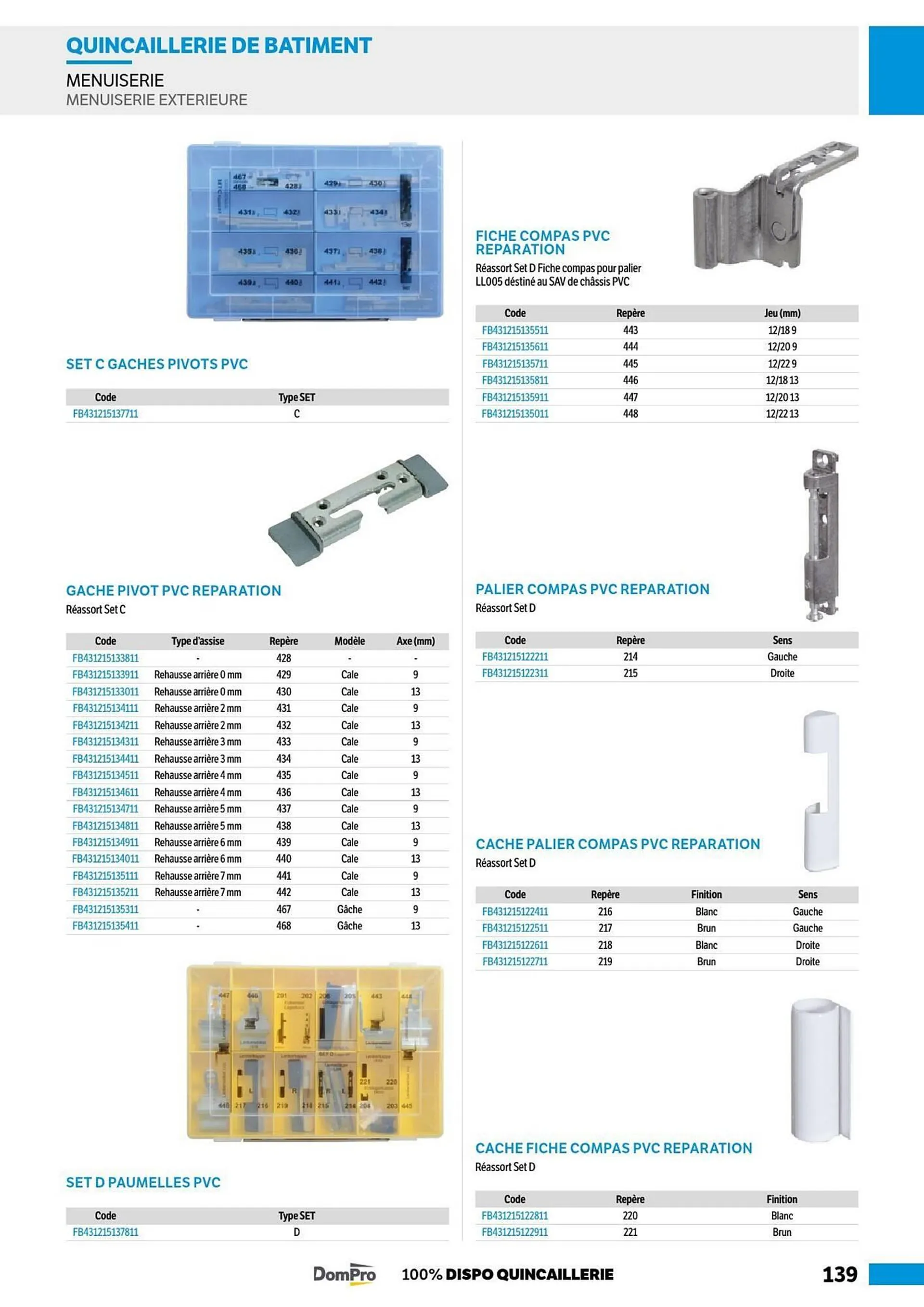 Catalogue DomPro du 8 juillet au 4 janvier 2025 - Catalogue page 139