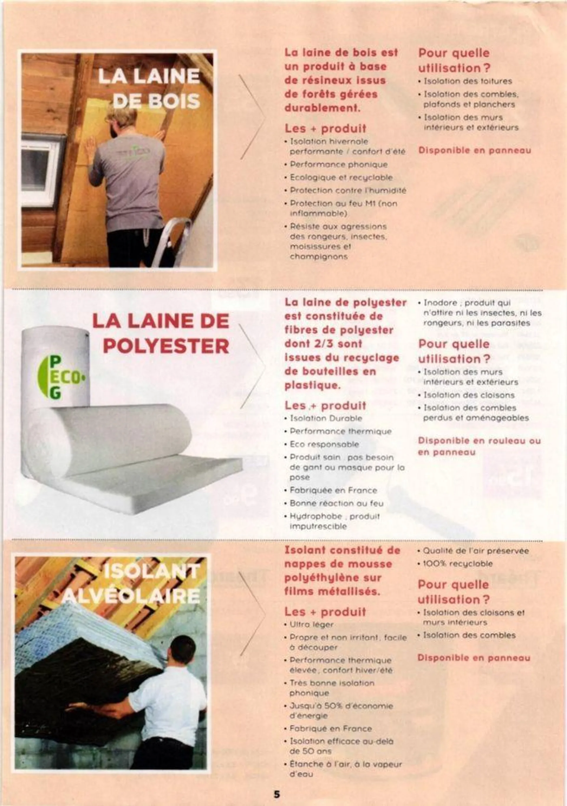 Promo special chauffage isolation du 16 septembre au 19 octobre 2024 - Catalogue page 5