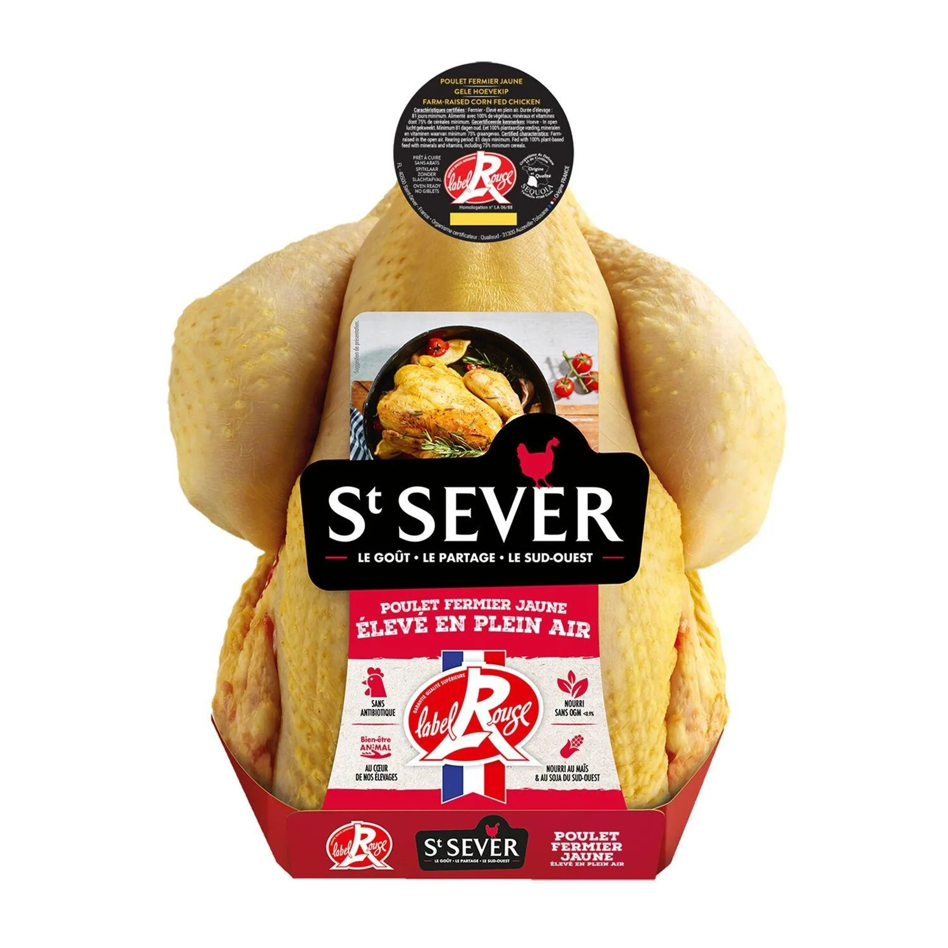 Poulet fermier jaune PAC Label Rouge ST SEVER