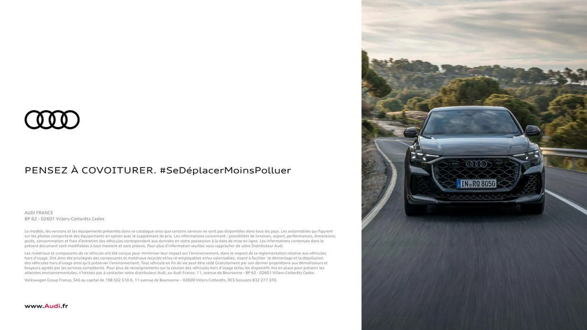 Audi RS Q8 performance du 20 août au 31 décembre 2024 - Catalogue page 46