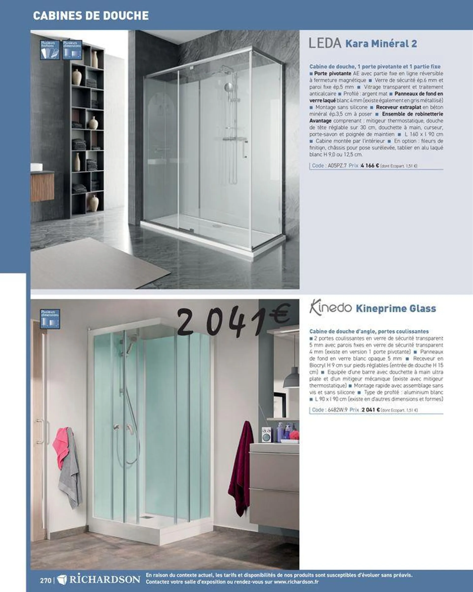 Salle de bains et carrelage 2024 du 23 mai au 31 décembre 2024 - Catalogue page 272