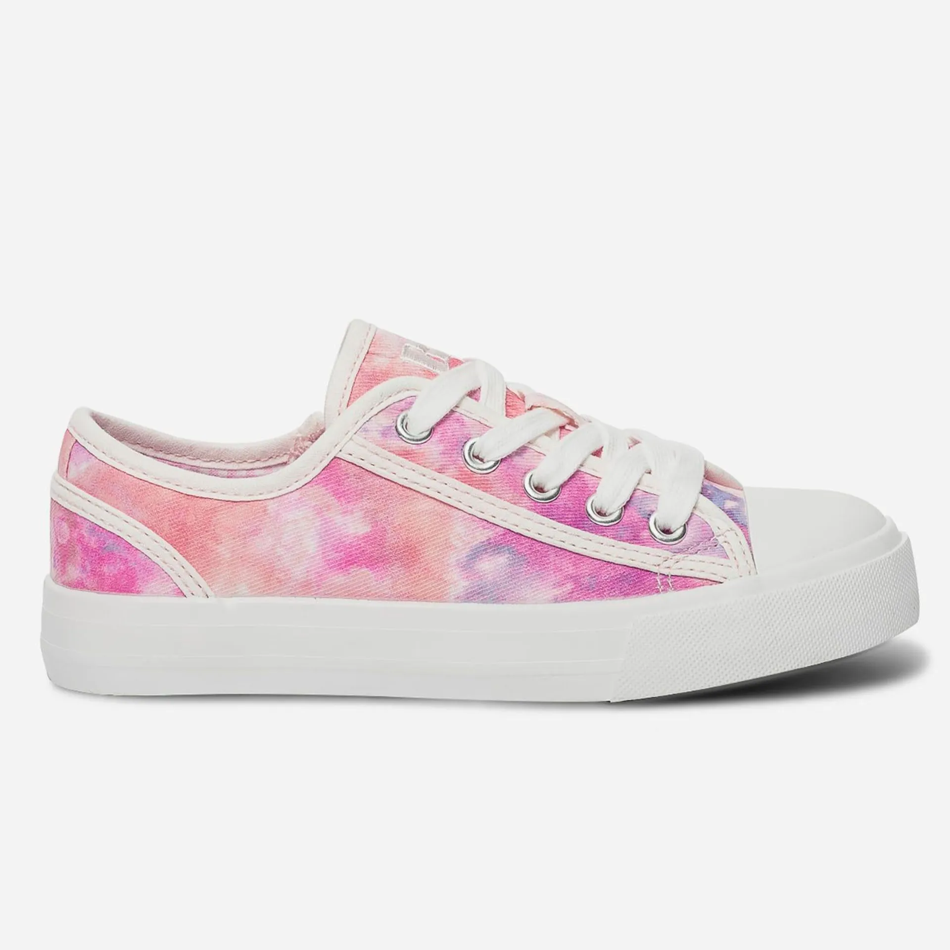 Tennis BUGGY rose en toile tie and dye