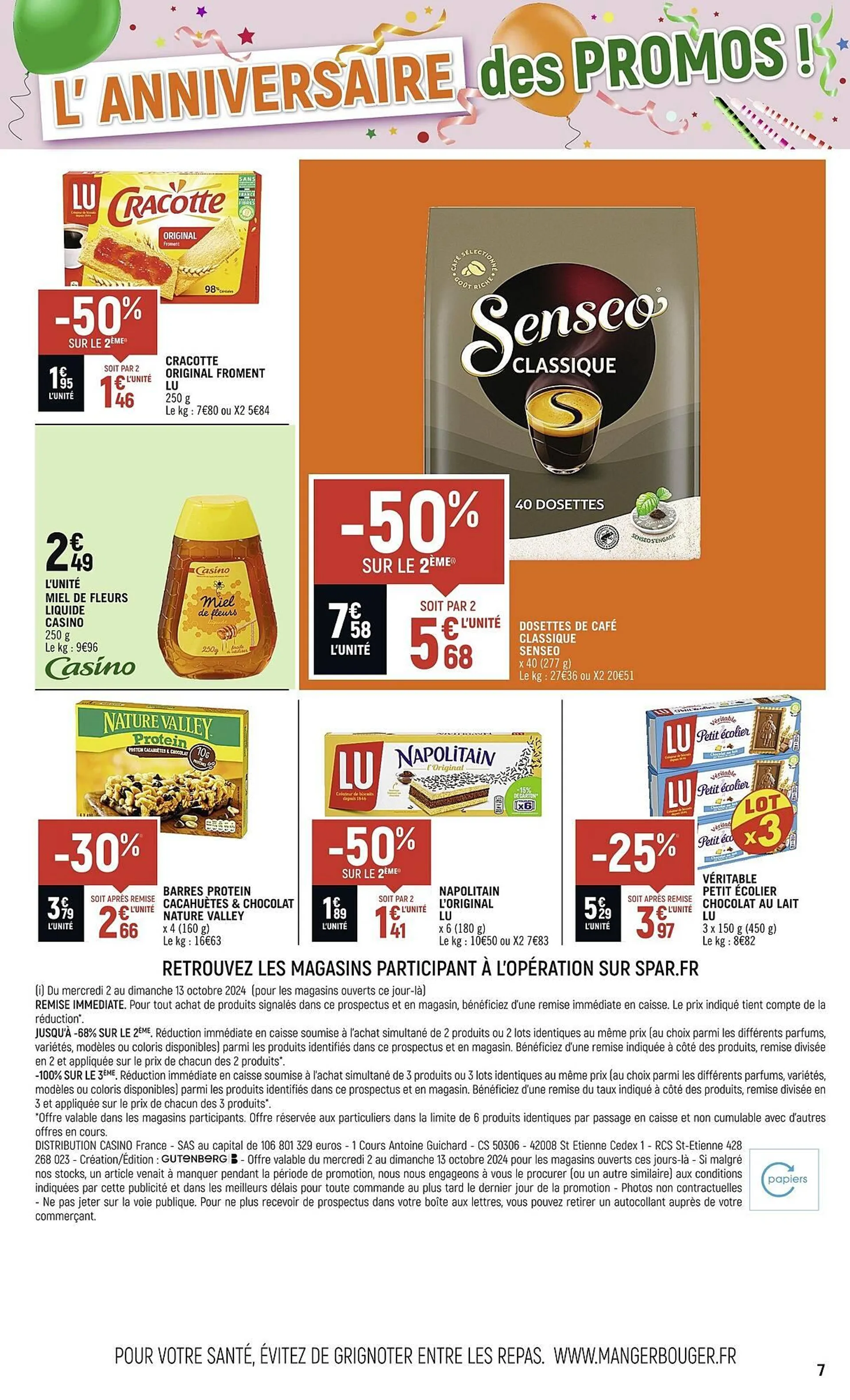 Catalogue Spar du 1 octobre au 13 octobre 2024 - Catalogue page 7