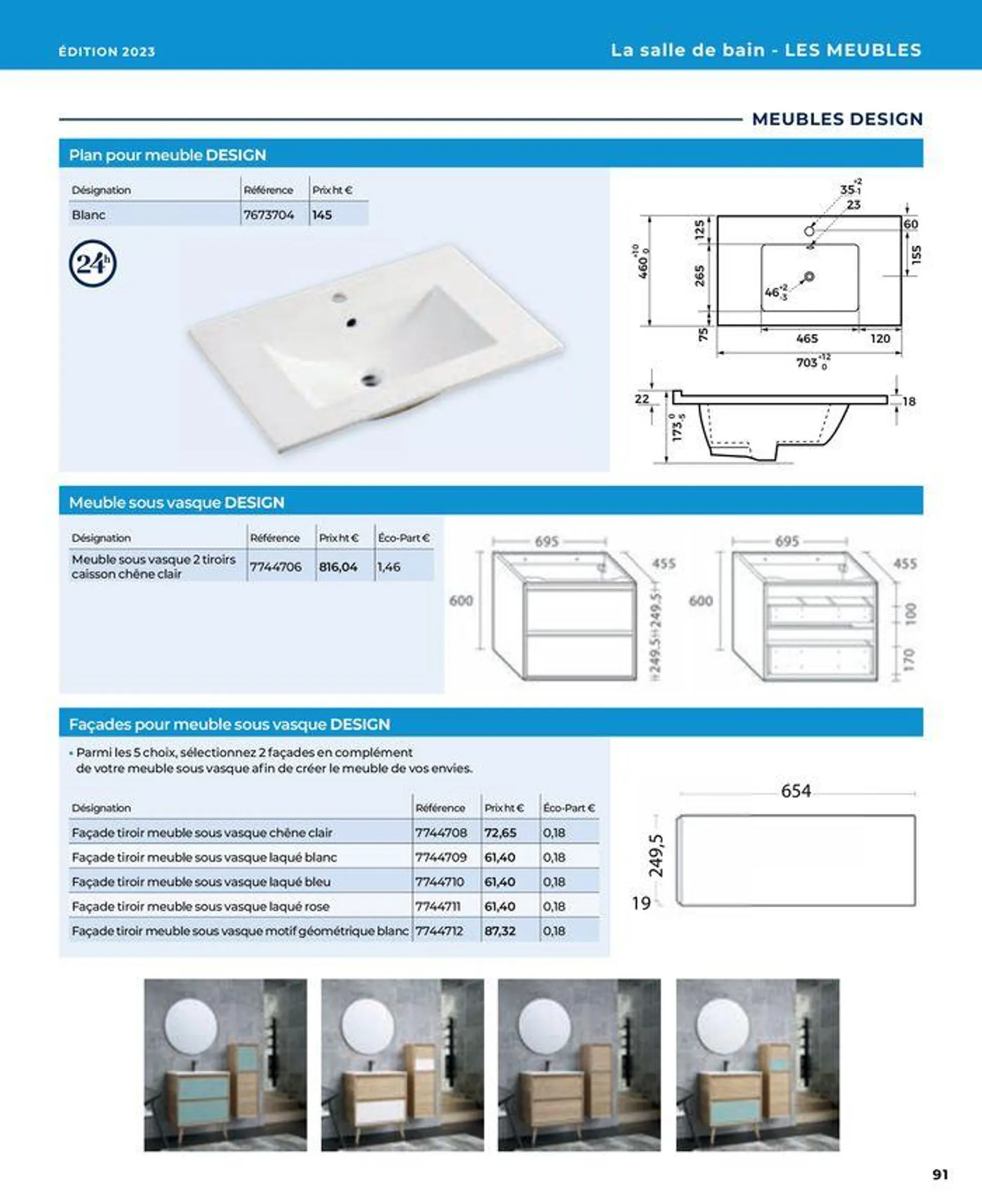 La salle de bain en toute sérénité du 17 janvier au 31 août 2024 - Catalogue page 91