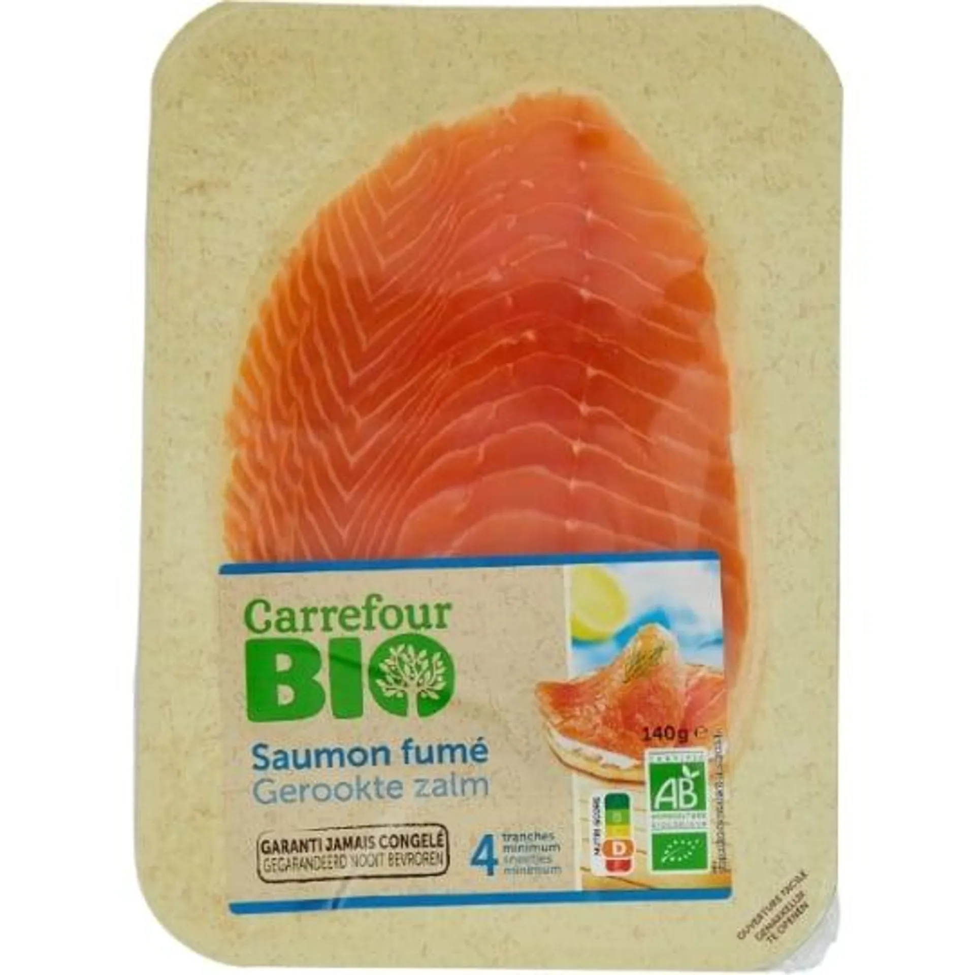 Saumon fumé Bio CARREFOUR BIO