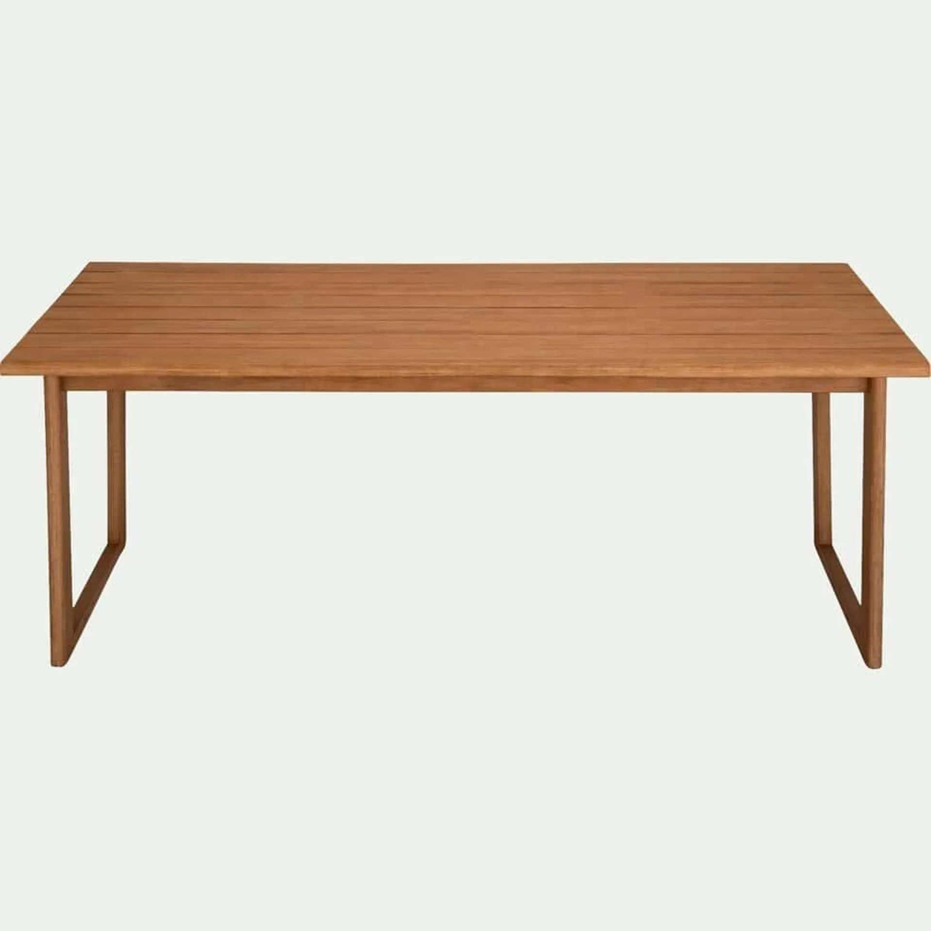 ROUSTIDO Table de repas jardin en acacia - bois foncé (8 places)