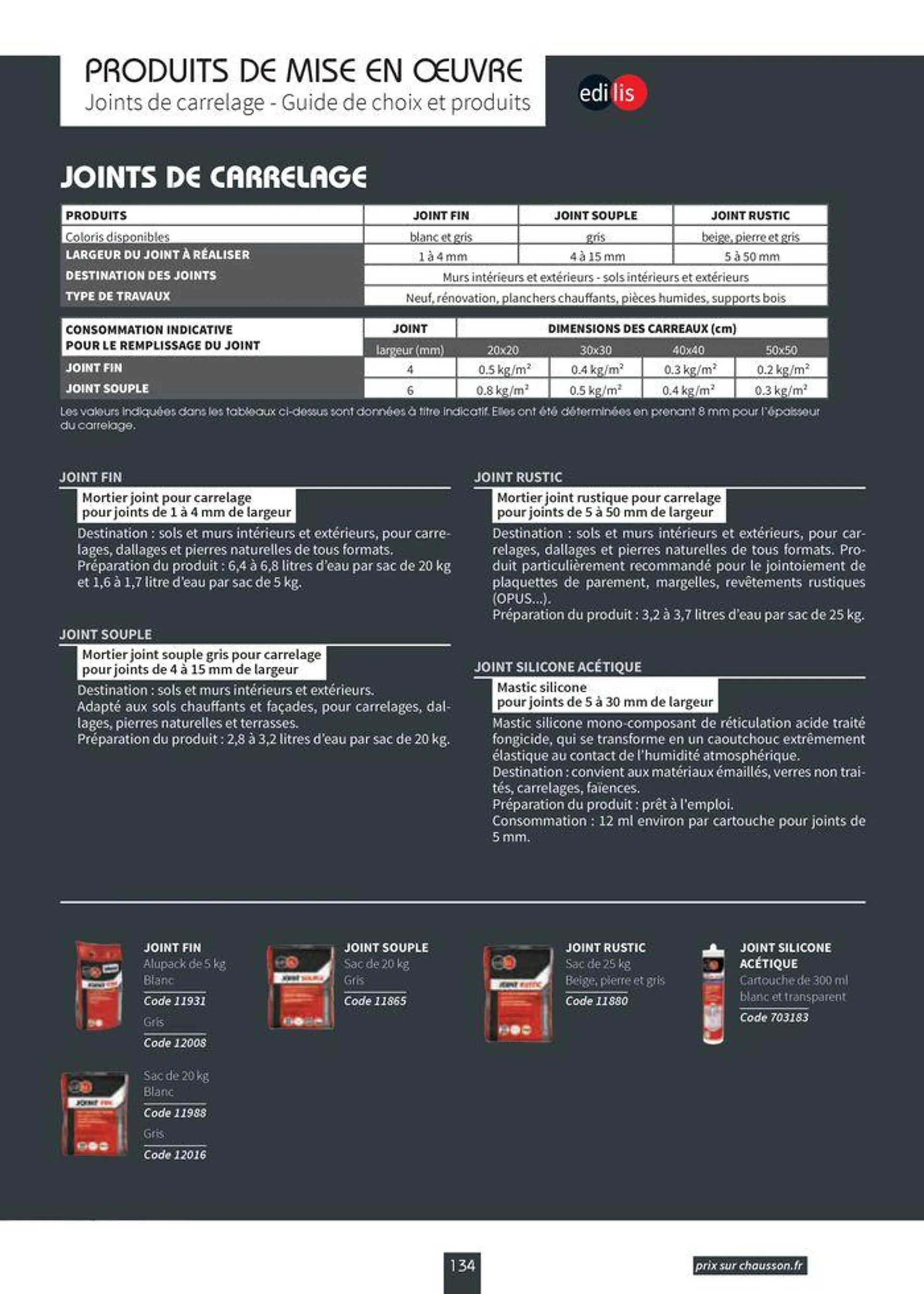 Carrelage & Parquet 2024-2025 du 22 août au 31 mai 2025 - Catalogue page 136