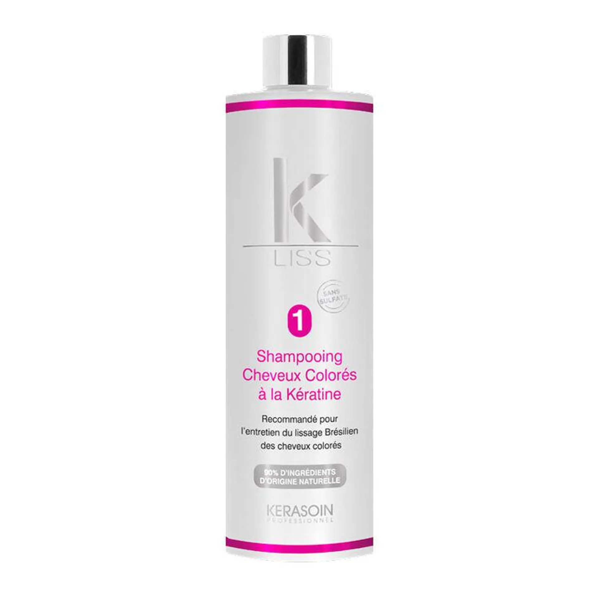 Shampooing pour cheveux colorés à la kératine K-Liss