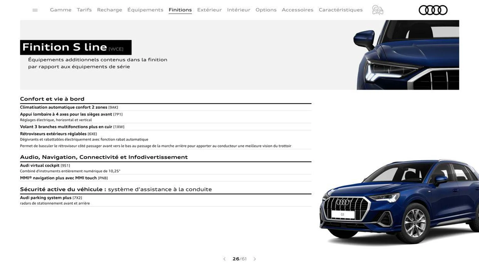 Audi Q3 du 20 août au 31 décembre 2024 - Catalogue page 26