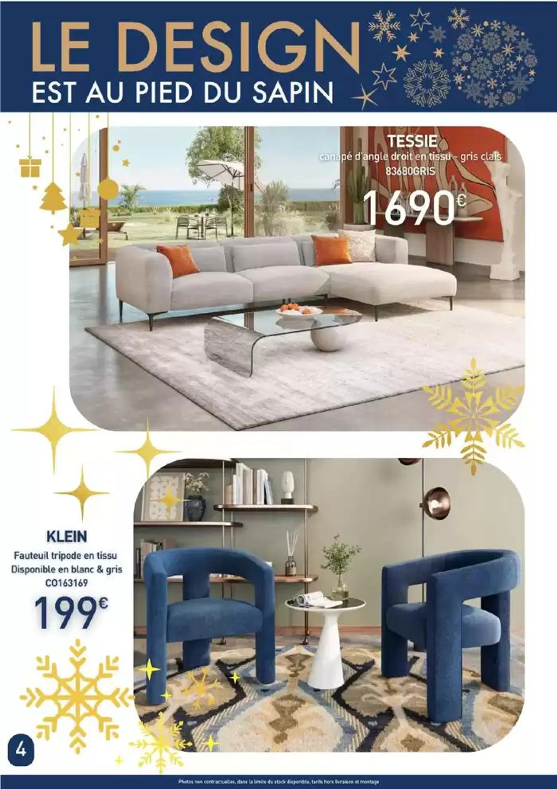 Le design est au pied du sapin du 17 décembre au 31 décembre 2024 - Catalogue page 4