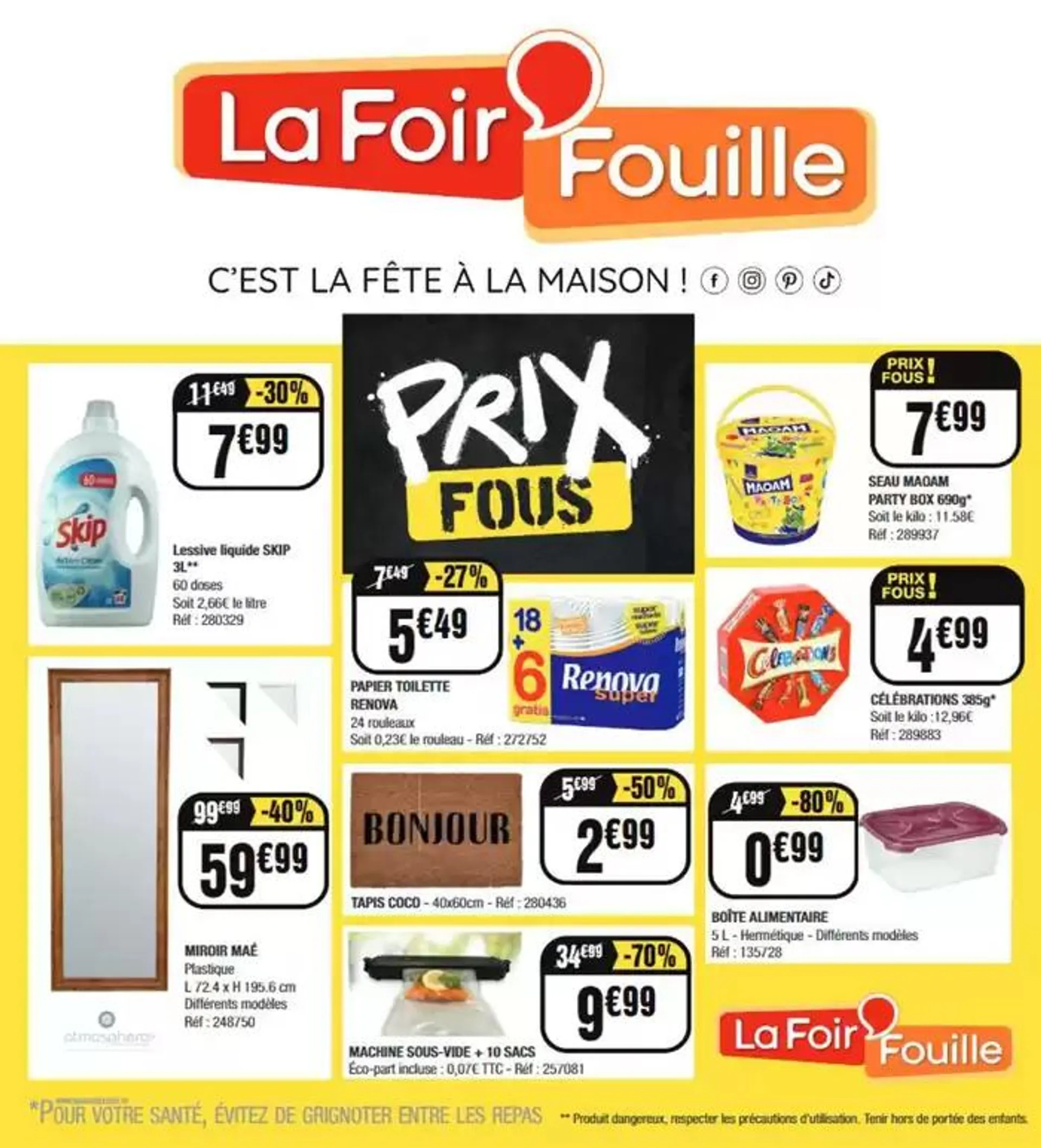 Notre nouveau catalogue est là, et spoiler alert : les prix sont complètement FOUS ! du 21 octobre au 12 janvier 2025 - Catalogue page 1