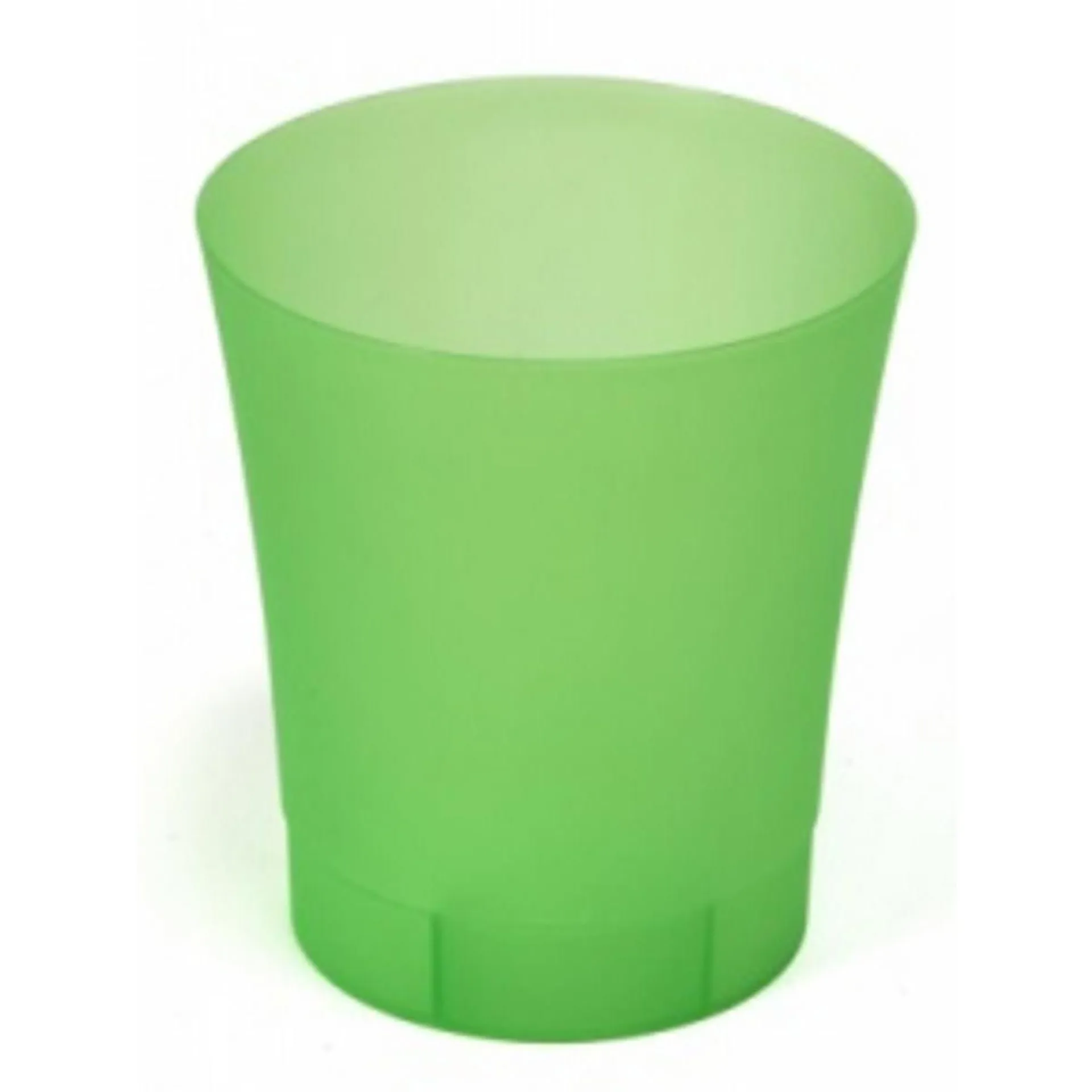 Pot à orchidée à LED - Plastique - Ø 12,5 x H 14 cm - Vert