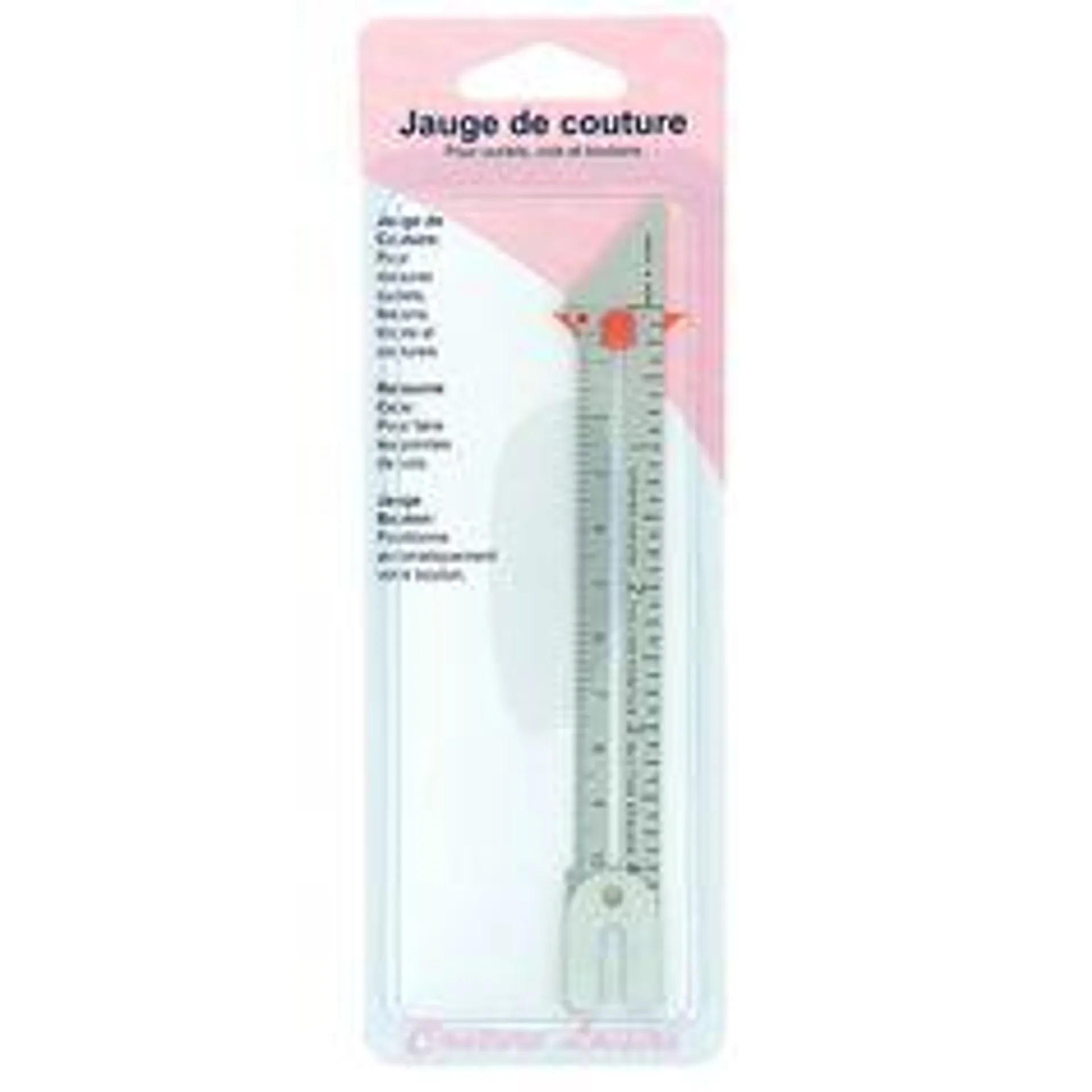 Jauge de couture ourlet/col/bouton