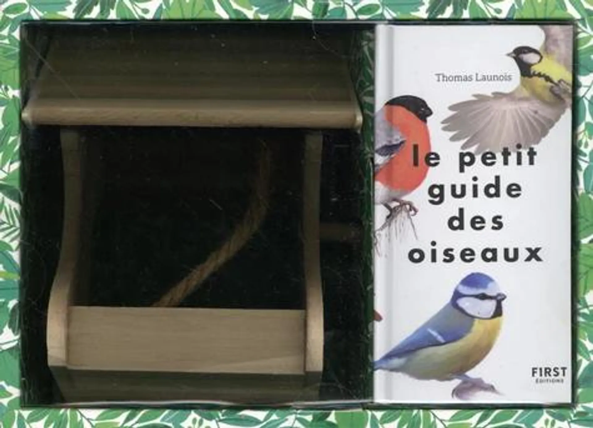 Des oiseaux dans mon jardin - Le petit guide des oiseaux + La mangeoire en bois