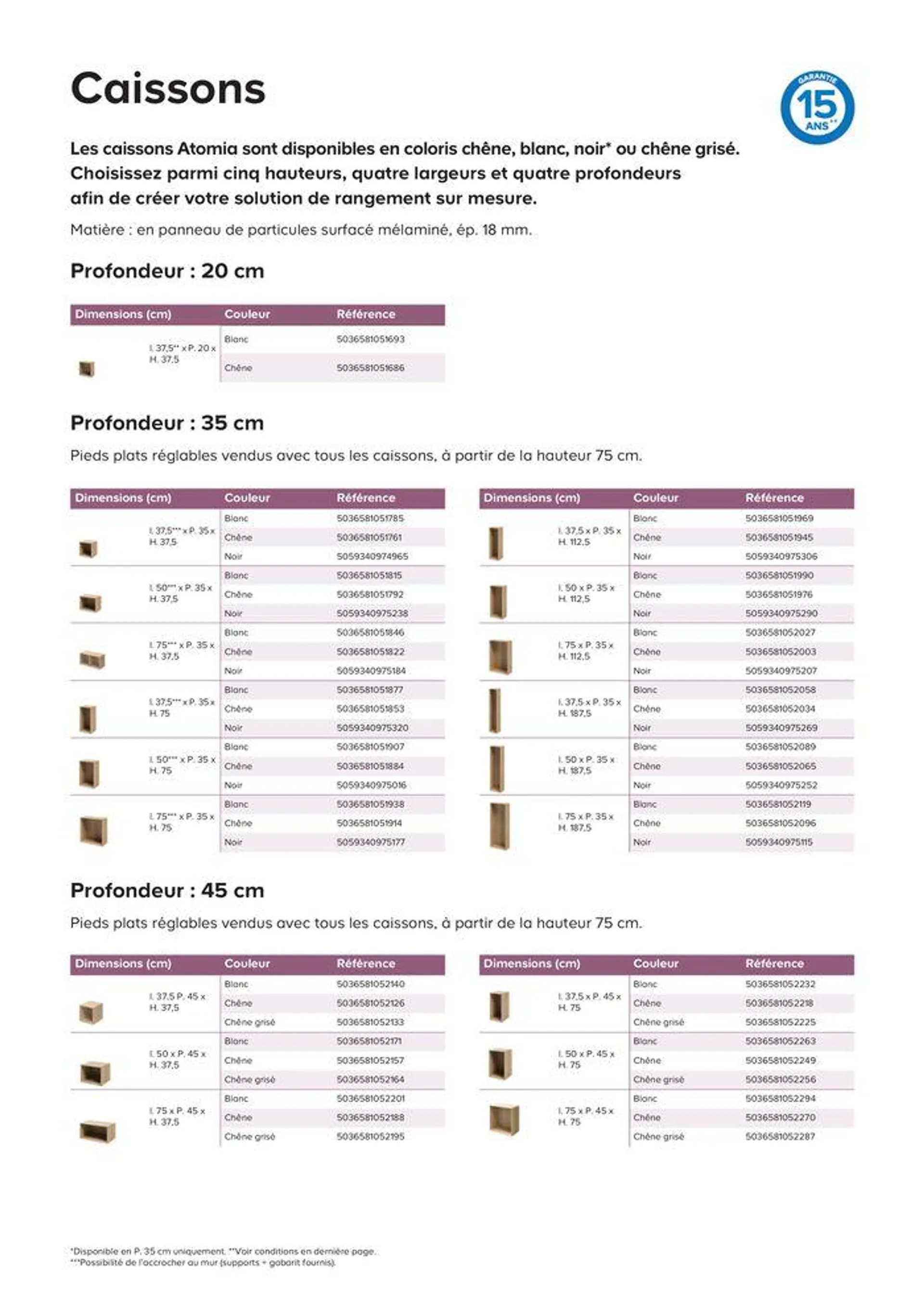 Notre collection Atomia du 10 juillet au 31 décembre 2024 - Catalogue page 5