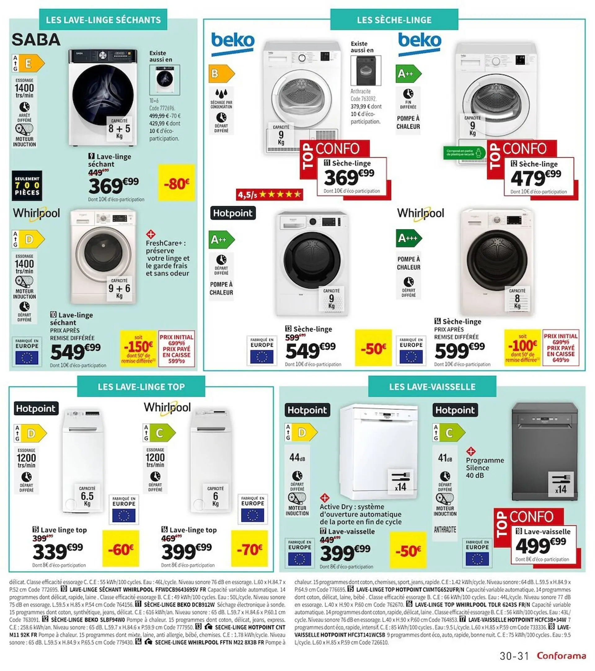 Catalogue Conforama du 25 décembre au 22 janvier 2024 - Catalogue page 31