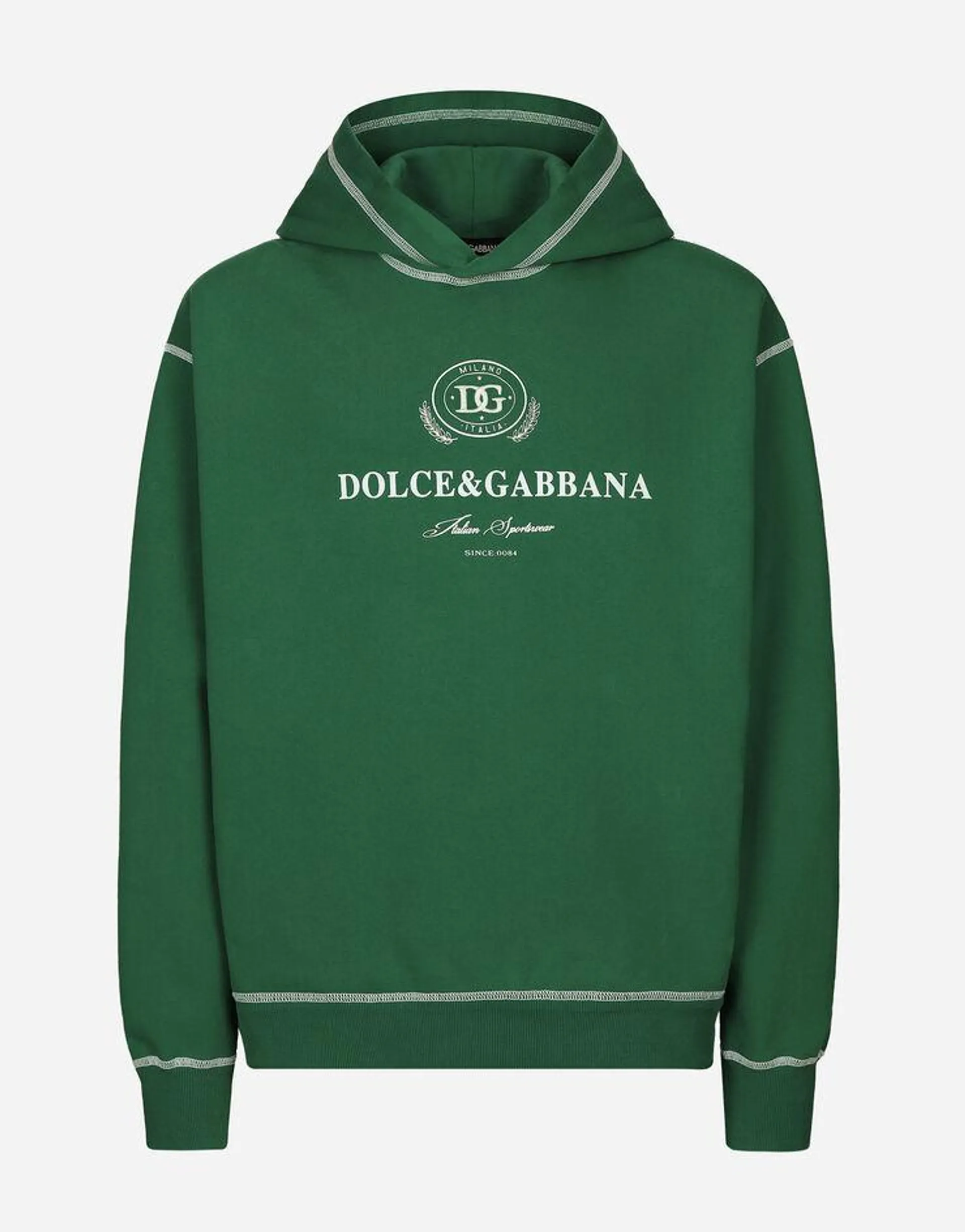 Sweat-shirt à capuche et imprimé Dolce&Gabbana