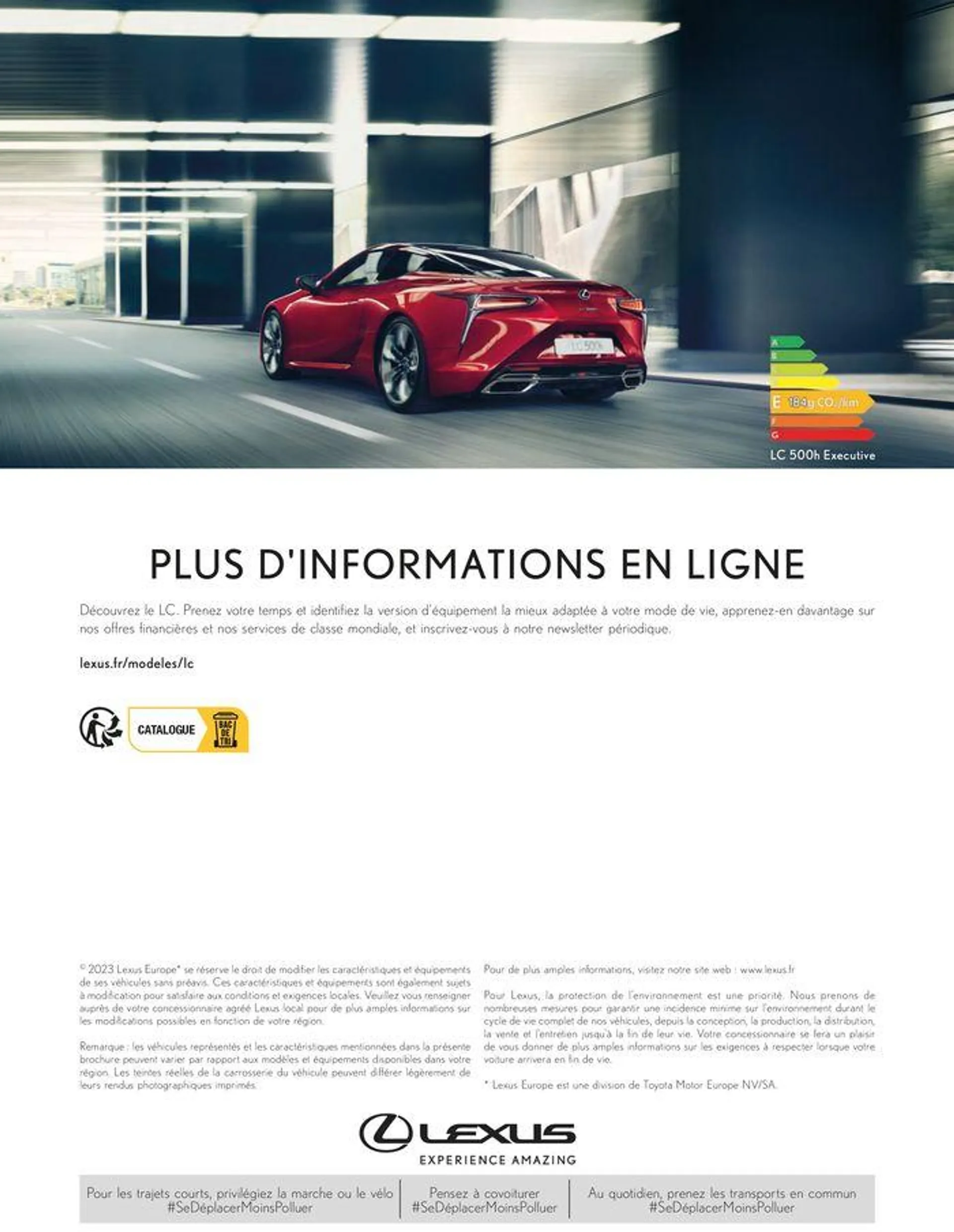 Lexus LC LC 500h et LC 500 du 24 juin au 28 février 2025 - Catalogue page 52