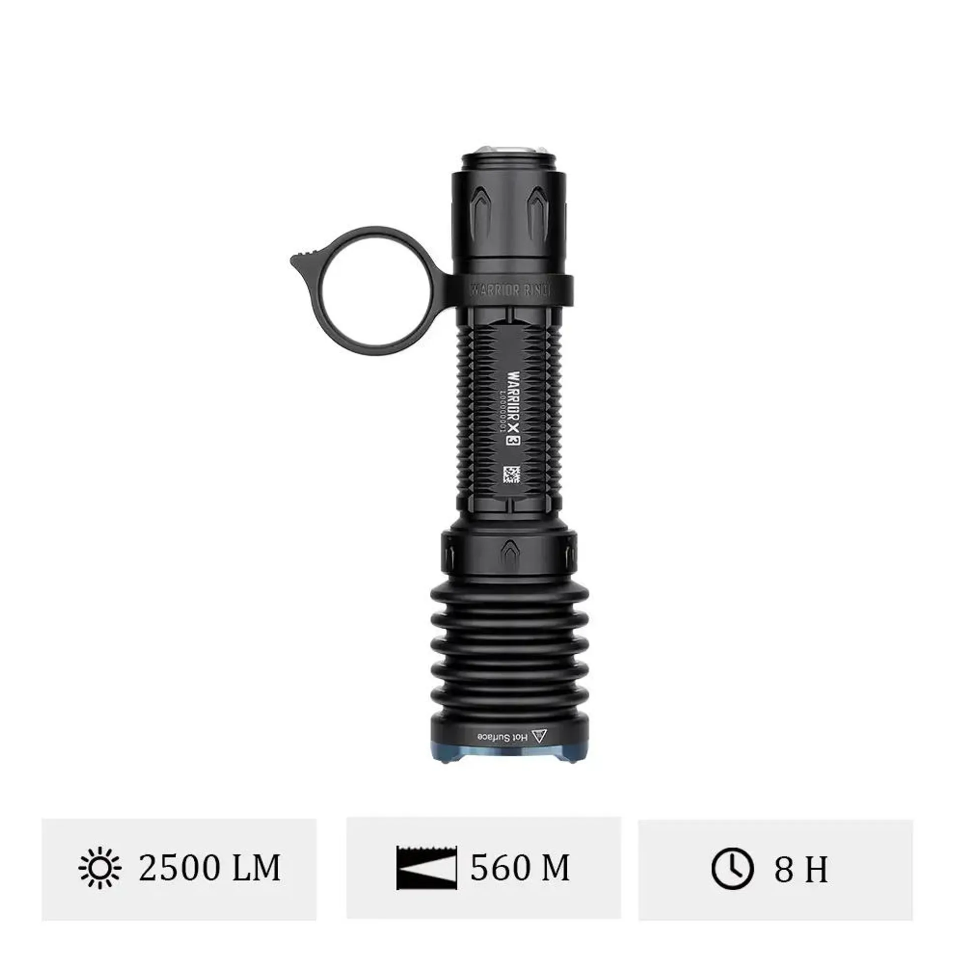 Olight Warrior X 3 - Lampe Torche Tactique Polyvalente 2500 Lumens